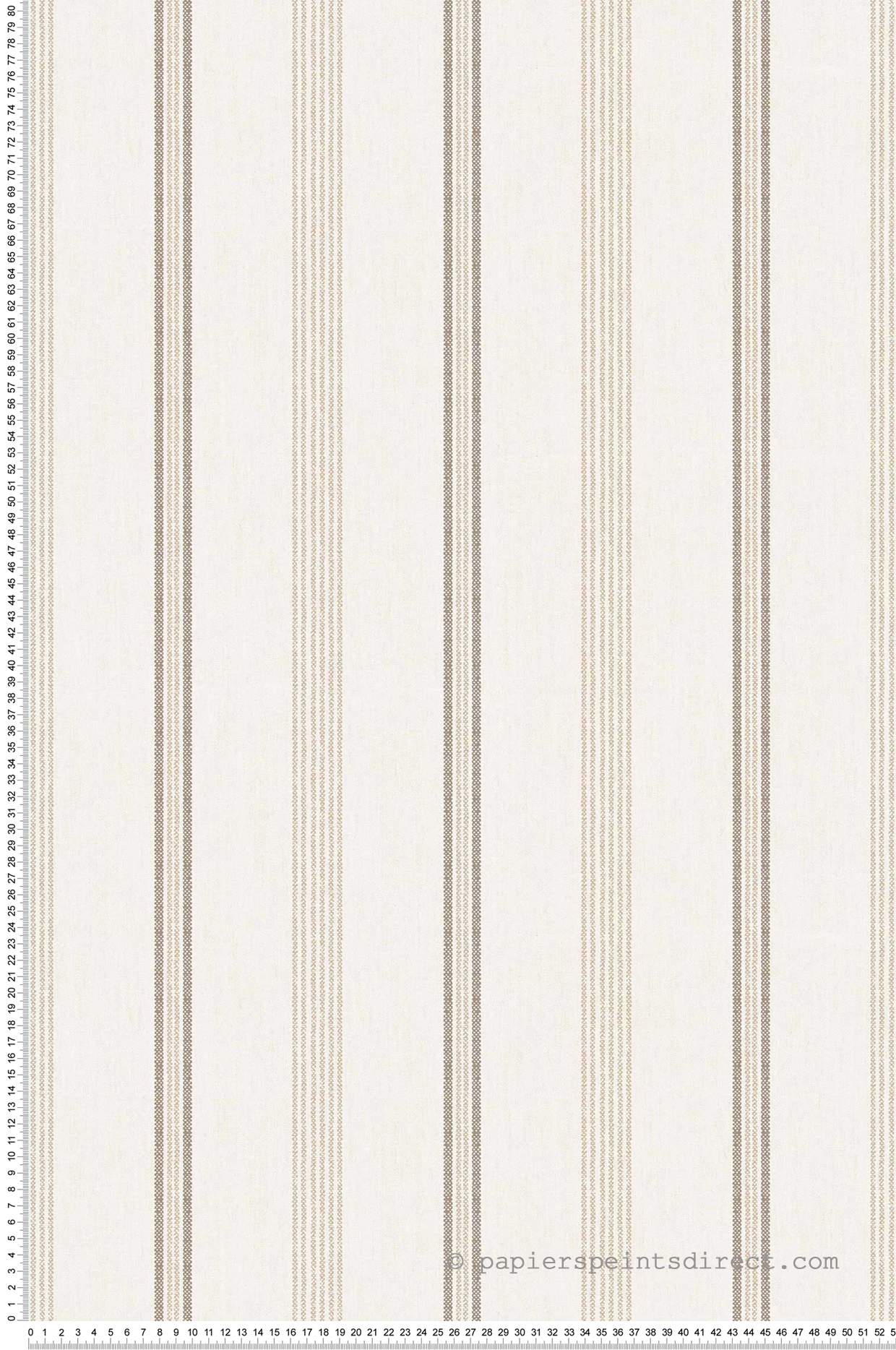 Papier peint Rayures Dentelle Vintage beige taupe - Stripes & Checks de Montecolino | Réf. MC-ST38426