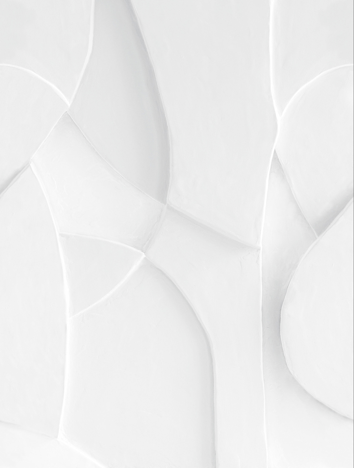 Papier peint panoramique Volume en Plâtre blanc M 212 X 280 - Reliefs de Casélio | Réf. RLF106380026