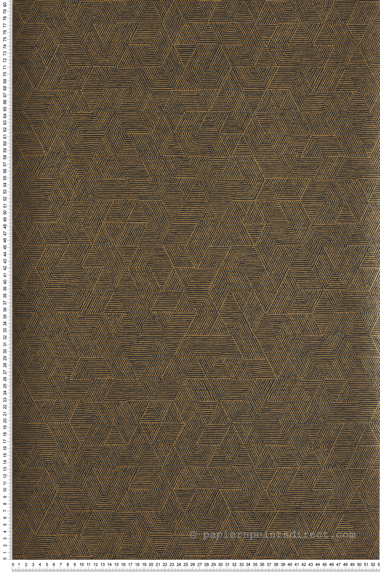 Papier peint Géométrique Josef carbone - Printemps Viennois de Casamance | Réf. CAS-74812462