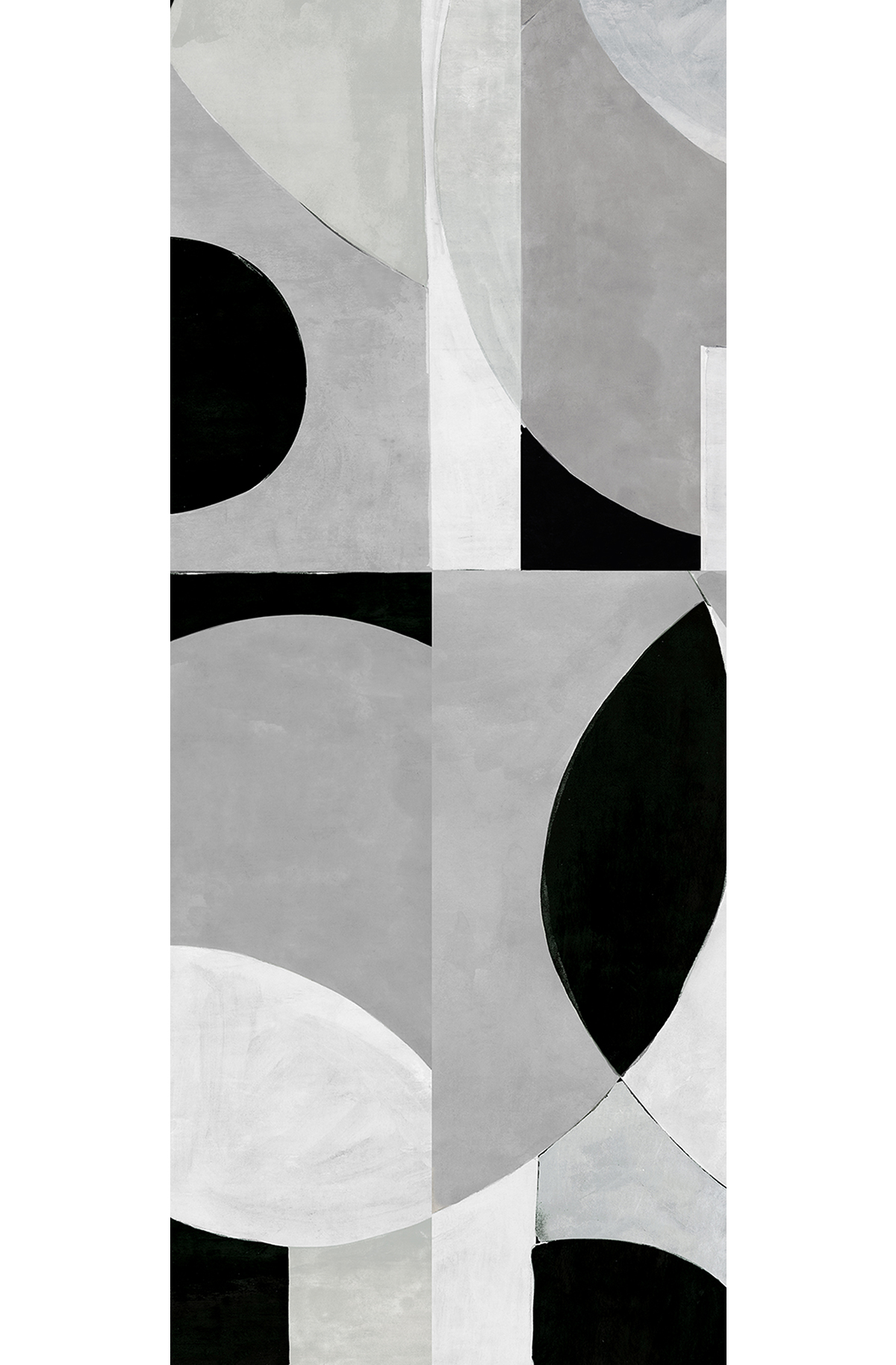 Papier peint panoramique Géométrique Patina gris - D H260 - Wall Designs IV de Masureel | Réf. MAS-DG4ILA1044-260