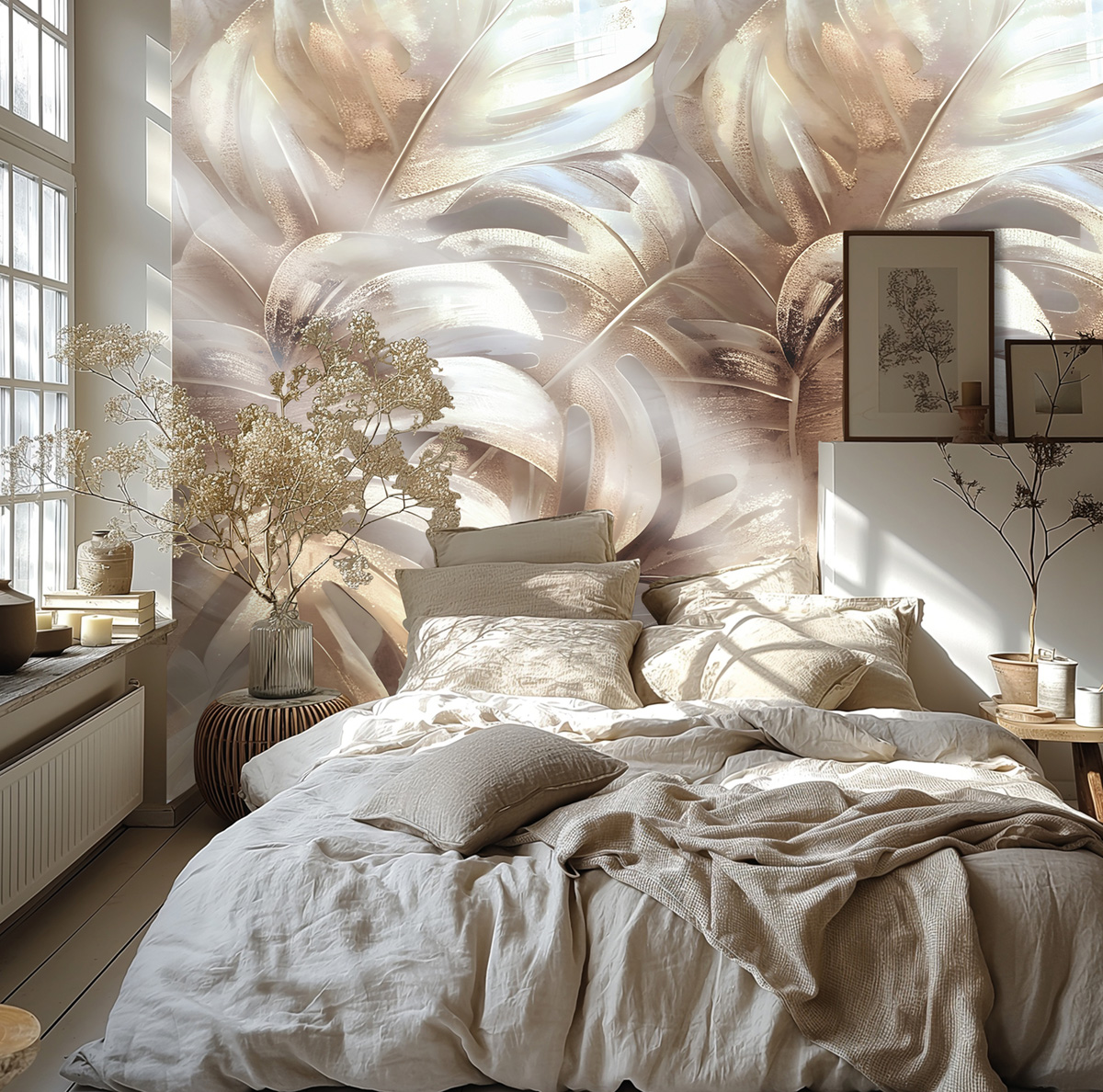 Papier peint panoramique Monstera Botanical Elegance - Metropolitan Stories 4 Hot Spots d'A.S. Création AMB1| Réf. AS-790161