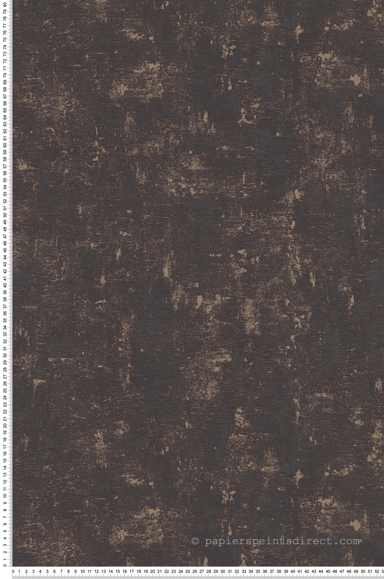 Papier peint Faux Uni Vintage anthracite doré - Jade 2 d'A.S. Création | Réf. AS-395115