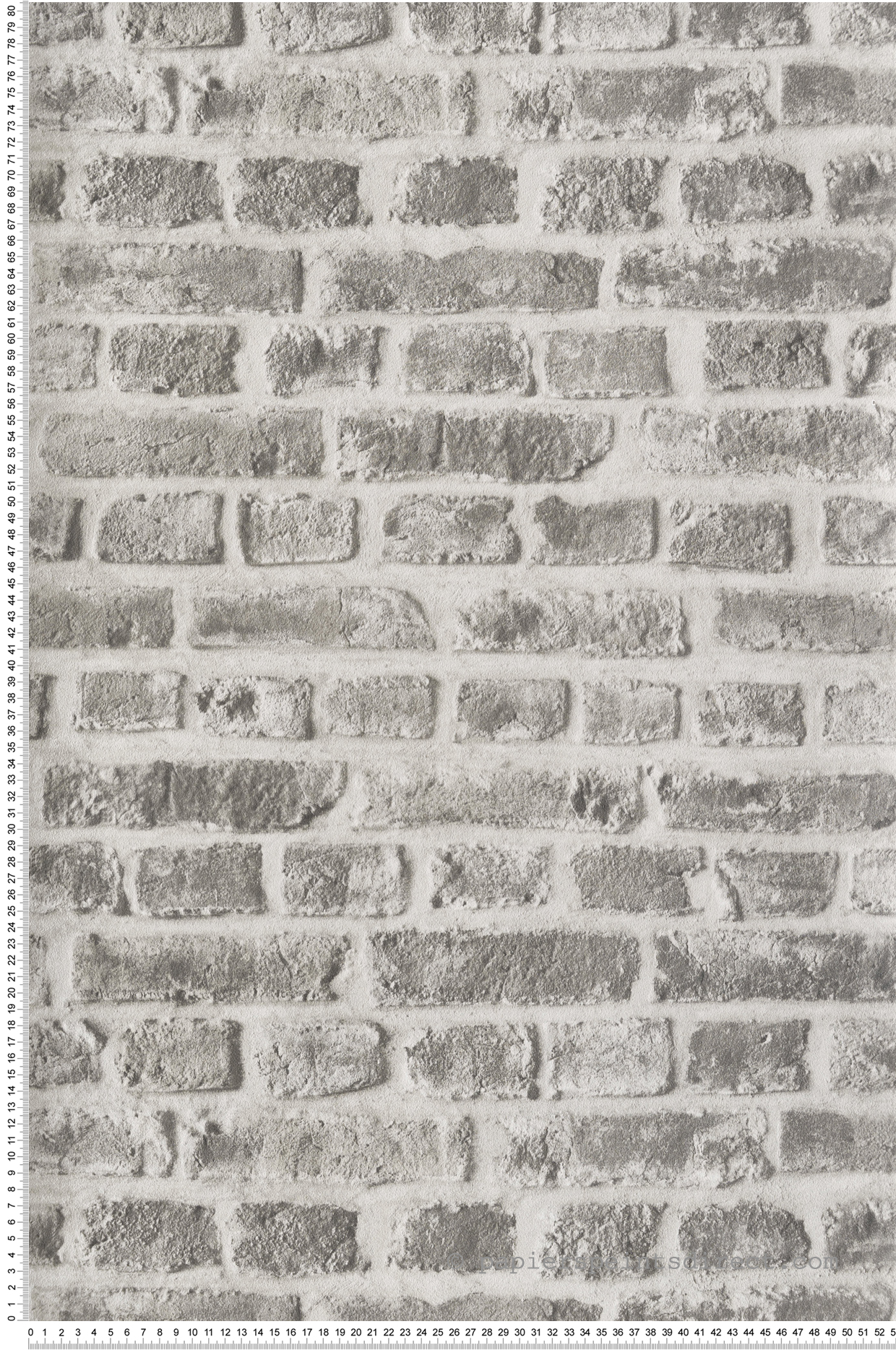 Papier peint Brique gris argent - Les Aventures de Lutèce | Réf. LTC-51151009