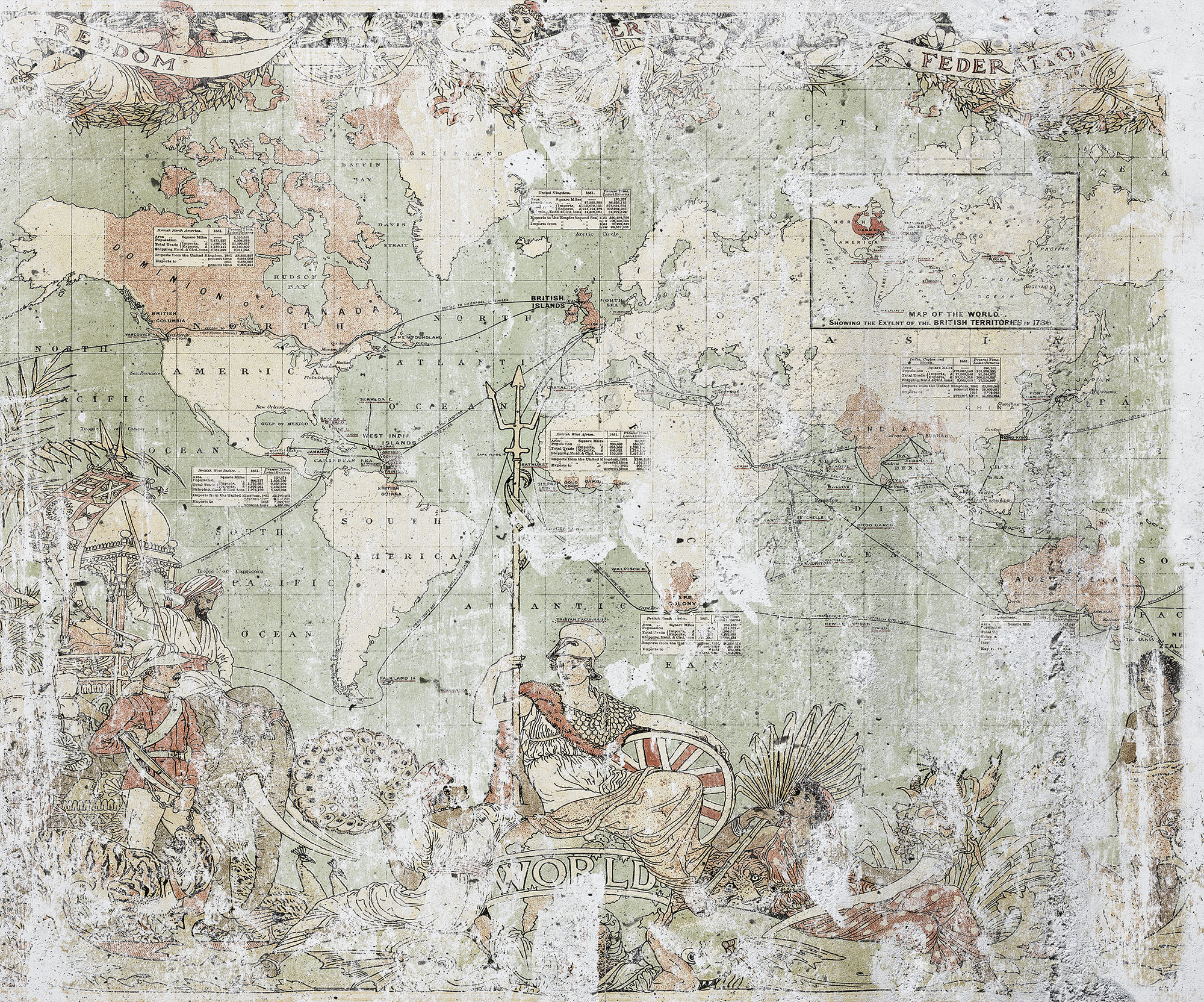 Panoramique British Empire - Papier peint Komar