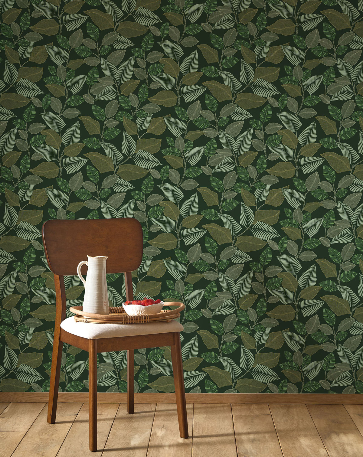 Papier peint Feuillage Paraty vert canopée - Rio de Casadéco | Réf. RIOC201807850