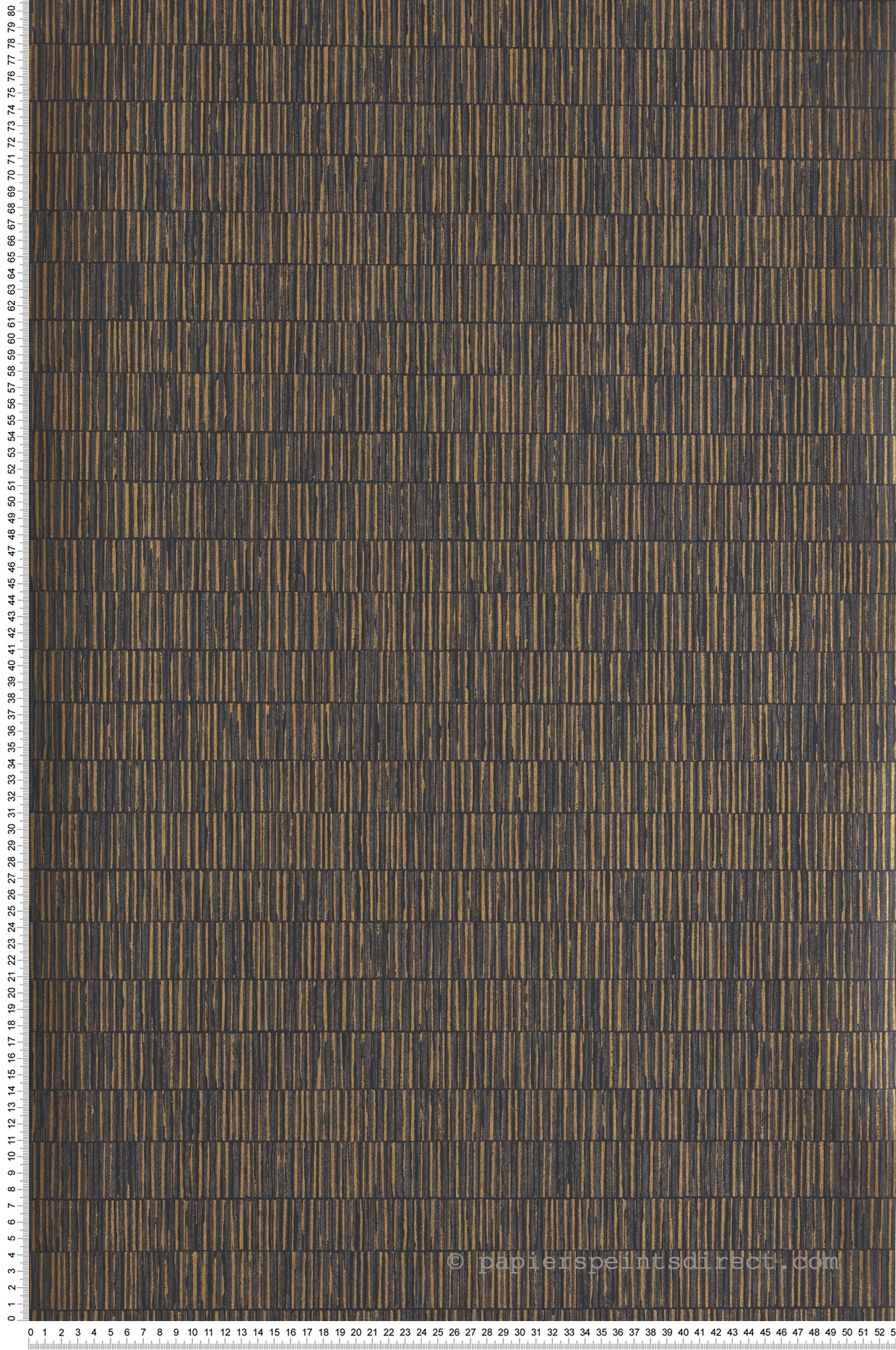 Papier peint Store Bambou noir doré - Attitude de Lutèce | Réf. LTC-DWP0362-09