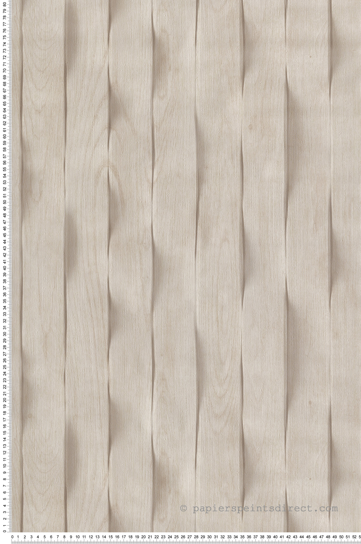 Papier peint Lames Ondulées Bois écru - Brut d'Ugépa | Réf. UGP-M75607