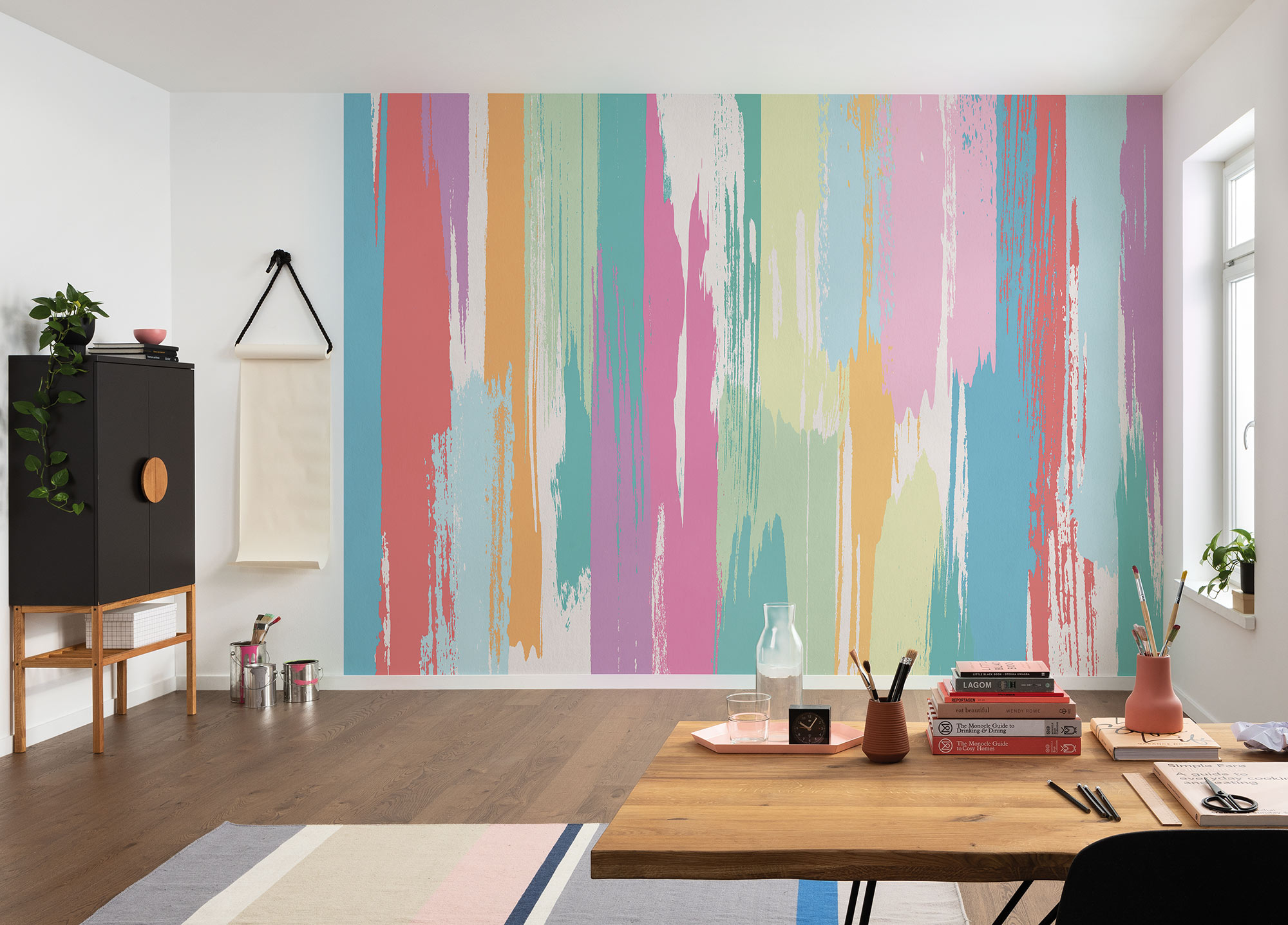 Papier peint panoramique Moderne Colour Rain - Papier peint Komar Flair