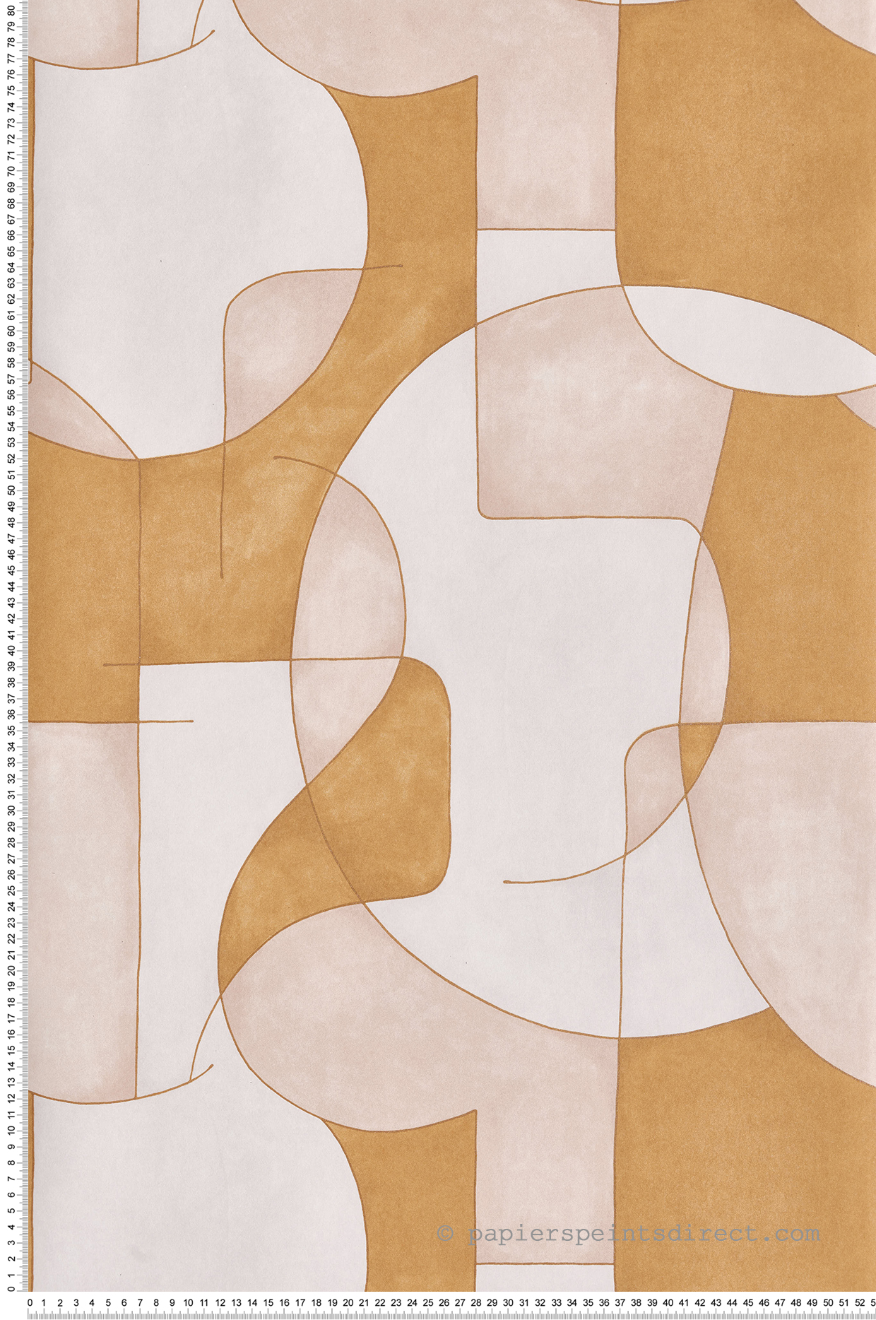 Papier peint Géométrique Art beige rosé et marron - Gallery de Casadéco | Réf. GLRY86091302
