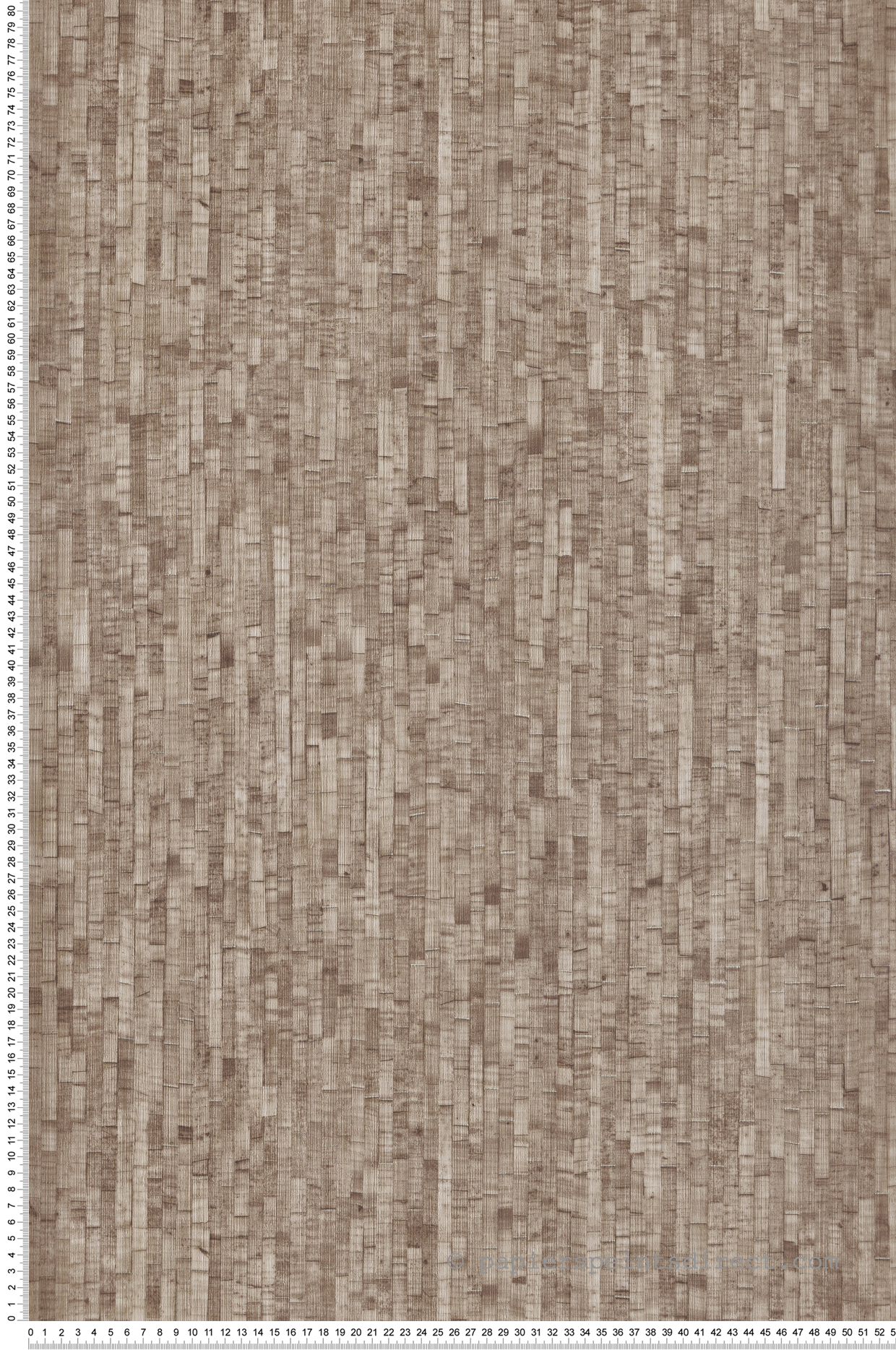 Papier Peint Effet Paille Relief marron - Nomade d'Ugépa | Réf. UGP-M64908