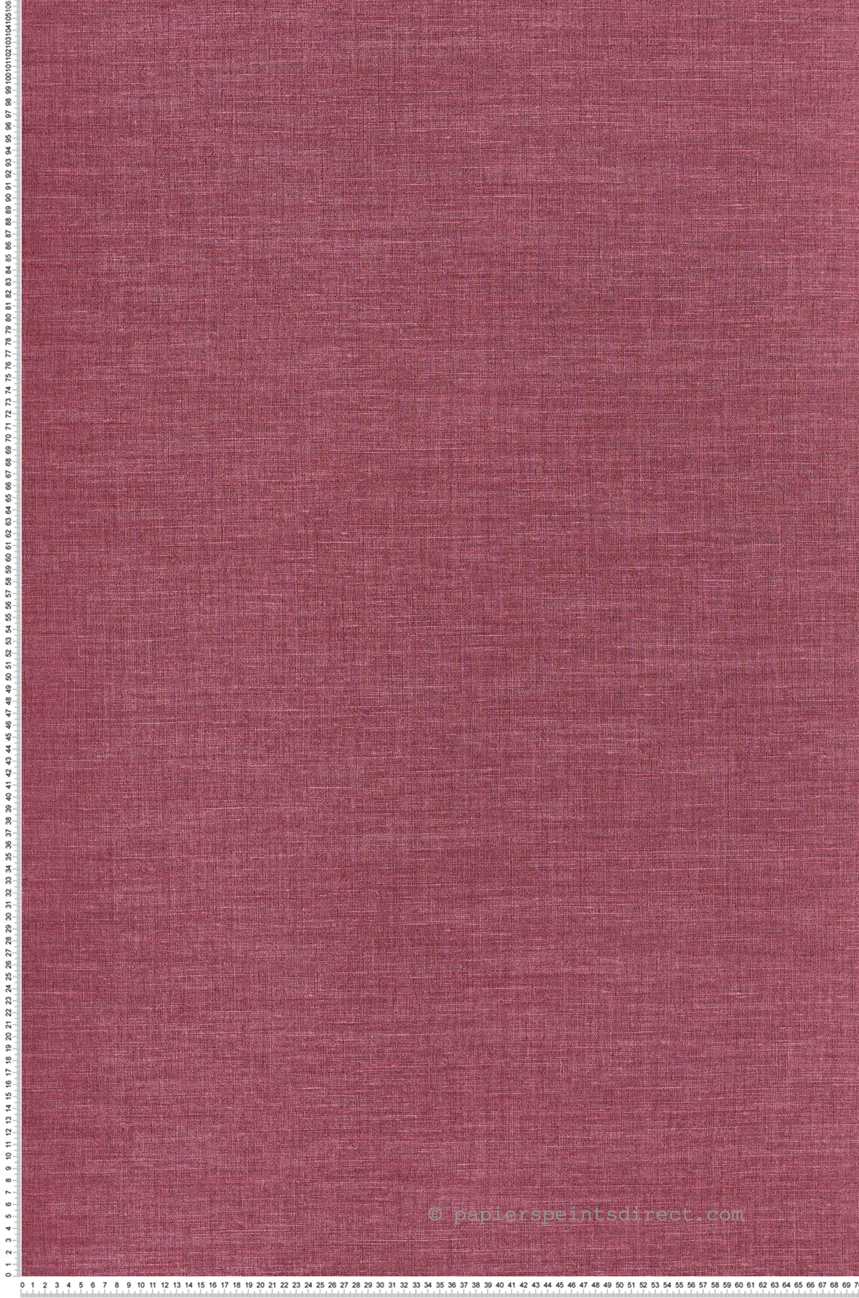 Papier peint Lin Shinok rose grenat - Le Lin 3 de Casamance | Réf. CAS-F73819976