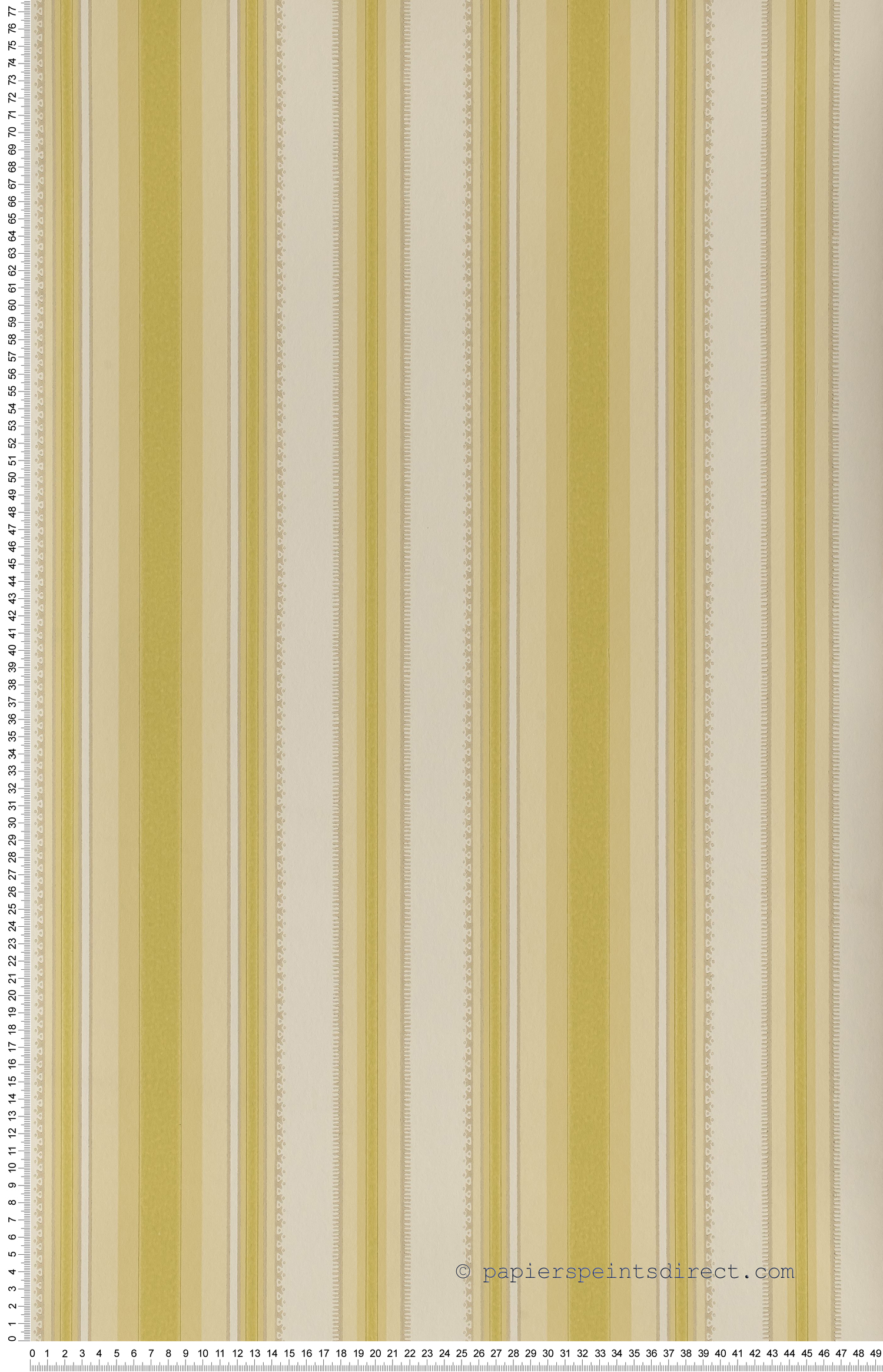 Rayures coloniales Soda - Painted Papers de Little Greene