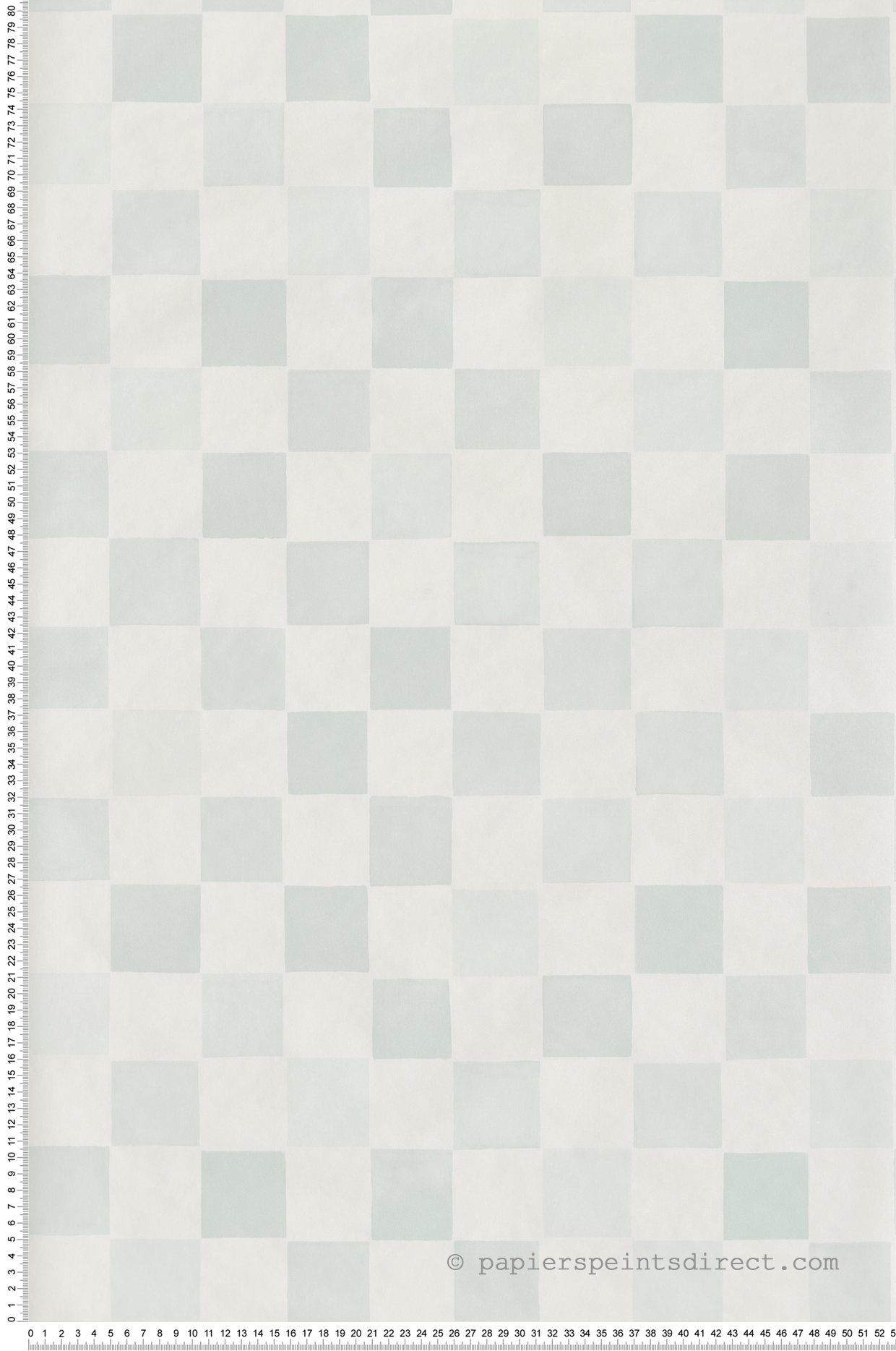 Papier peint Petit Carreau Play vert d'eau - Happy Therapy de Casélio | Réf. HTH104080617