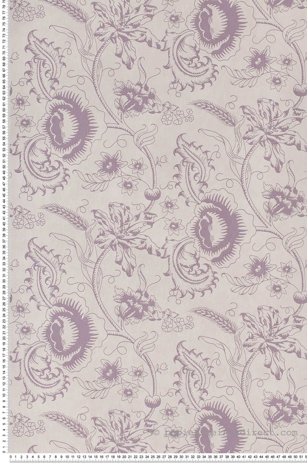 Woodblock Mono Plum - Collection Archive Trails 2 de Little Greene