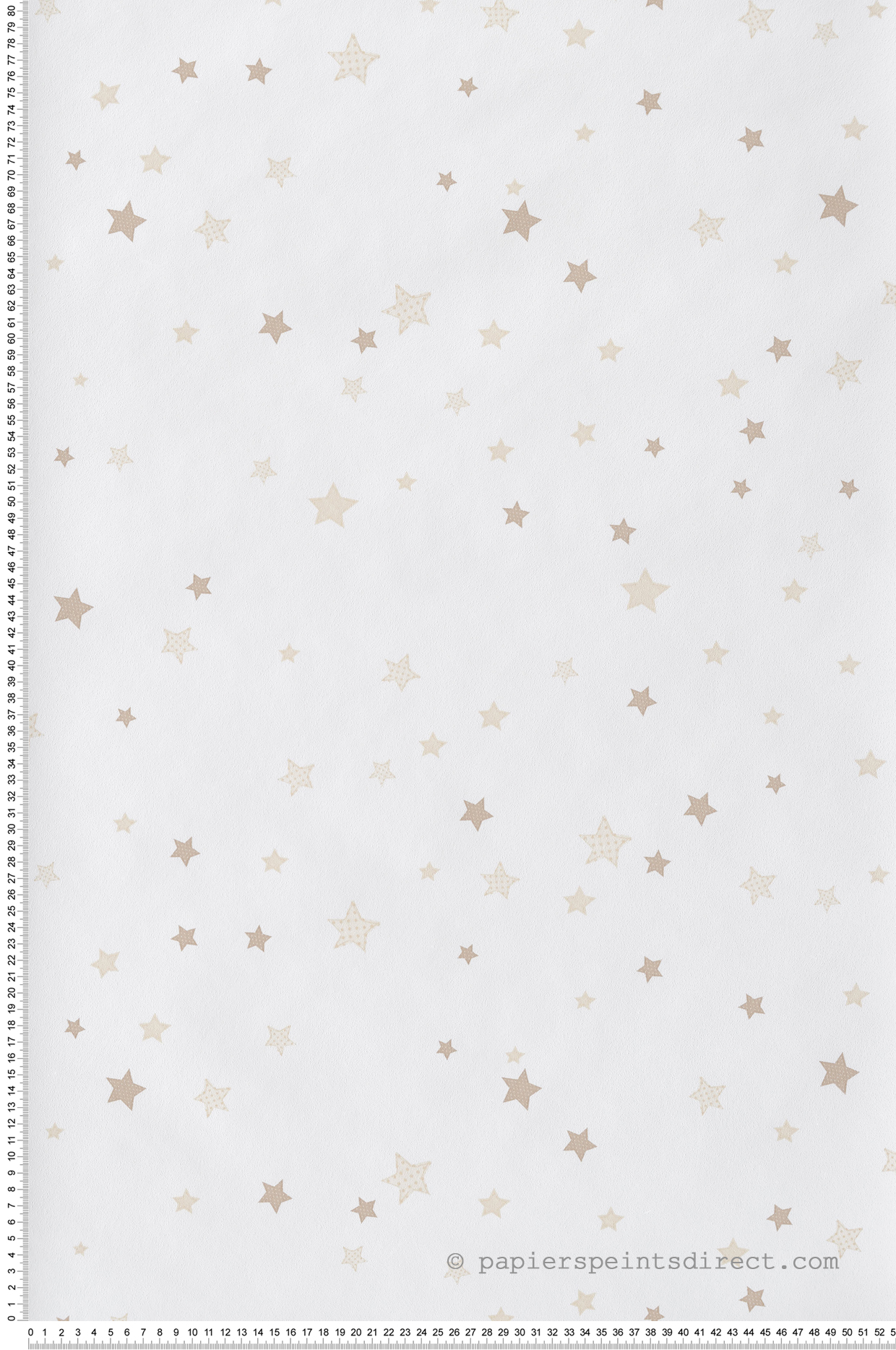 Papier peint Petites Étoiles marron doré - Babyland 2 de Lutèce | Réf. LTC-14827