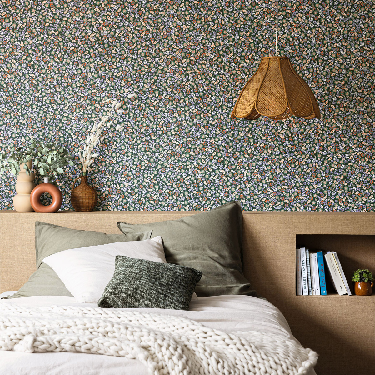 Papier peint Effet Toile de Jute canelle - Green Life 2 de Casélio | Réf. GNL2104011610