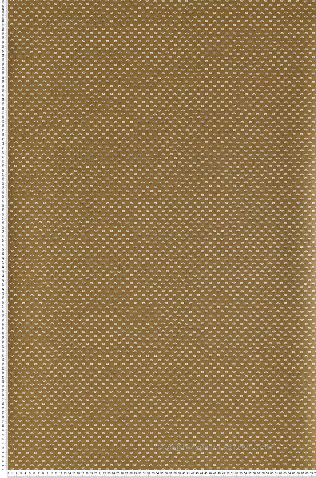 Papier peint motifs Chic Montjoie Moutarde - Misura de Casamance | Réf. CAS-74460408