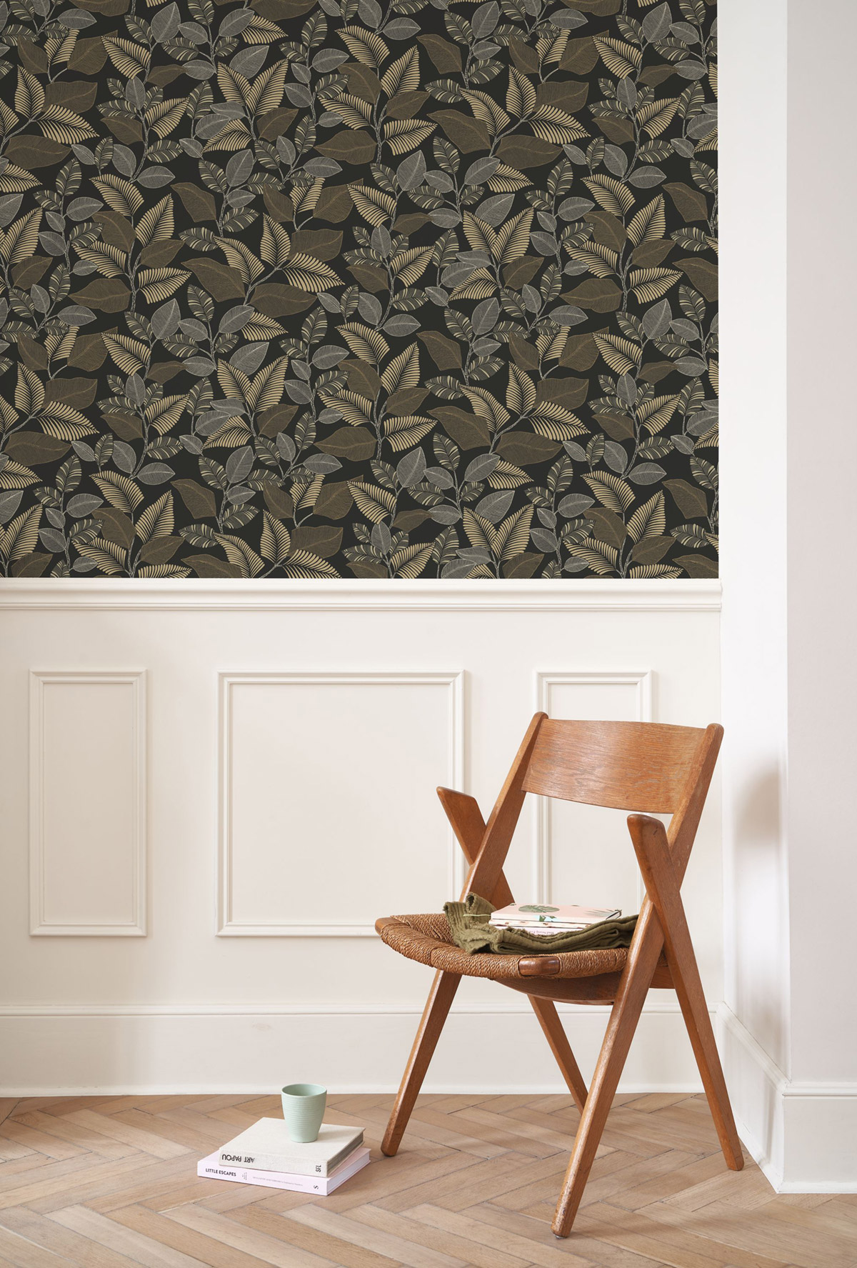 Papier peint Feuillage Paraty doré argenté - Rio de Casadéco | Réf. RIOC201809912