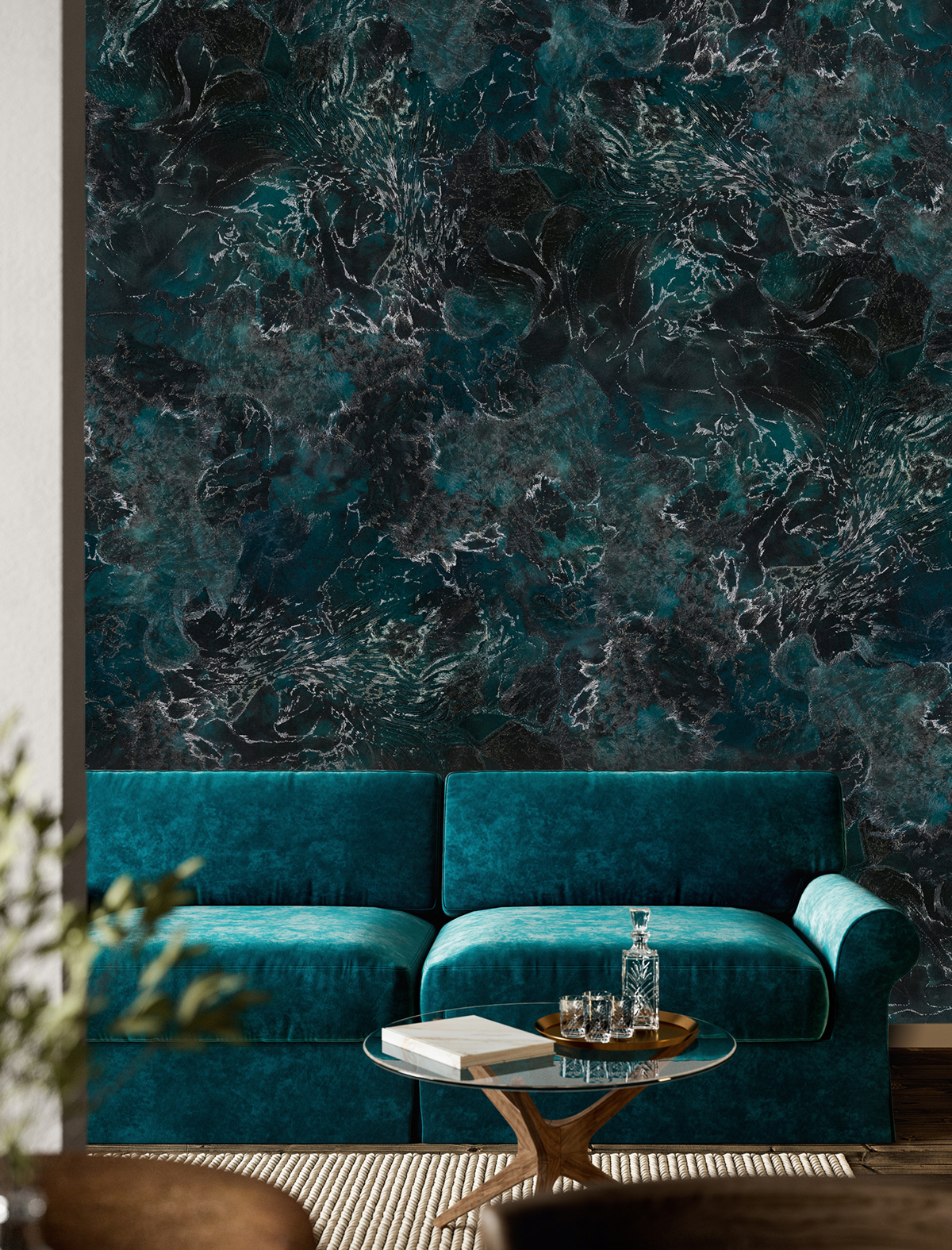 Papier peint panoramique Écumes Original A+B - 1/2/3/4/5/6 - Isidore Leroy AMB1