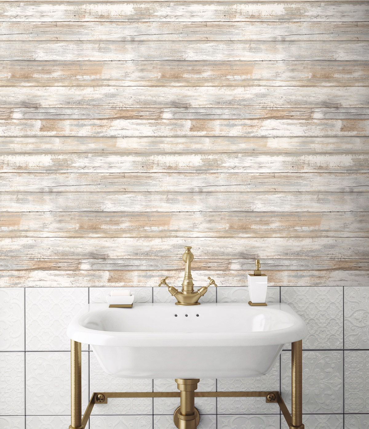 Papier peint adhésif Planche Bois Wood grège - Les Adhésifs de Lutèce AMB2| Réf. LTC-RMK9050