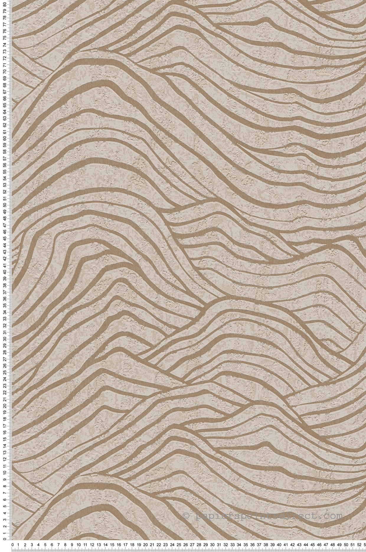 Papier peint Vague Okusai gris clair or cuivré - Jade 2 d'A.S. Création | Réf. AS-395071