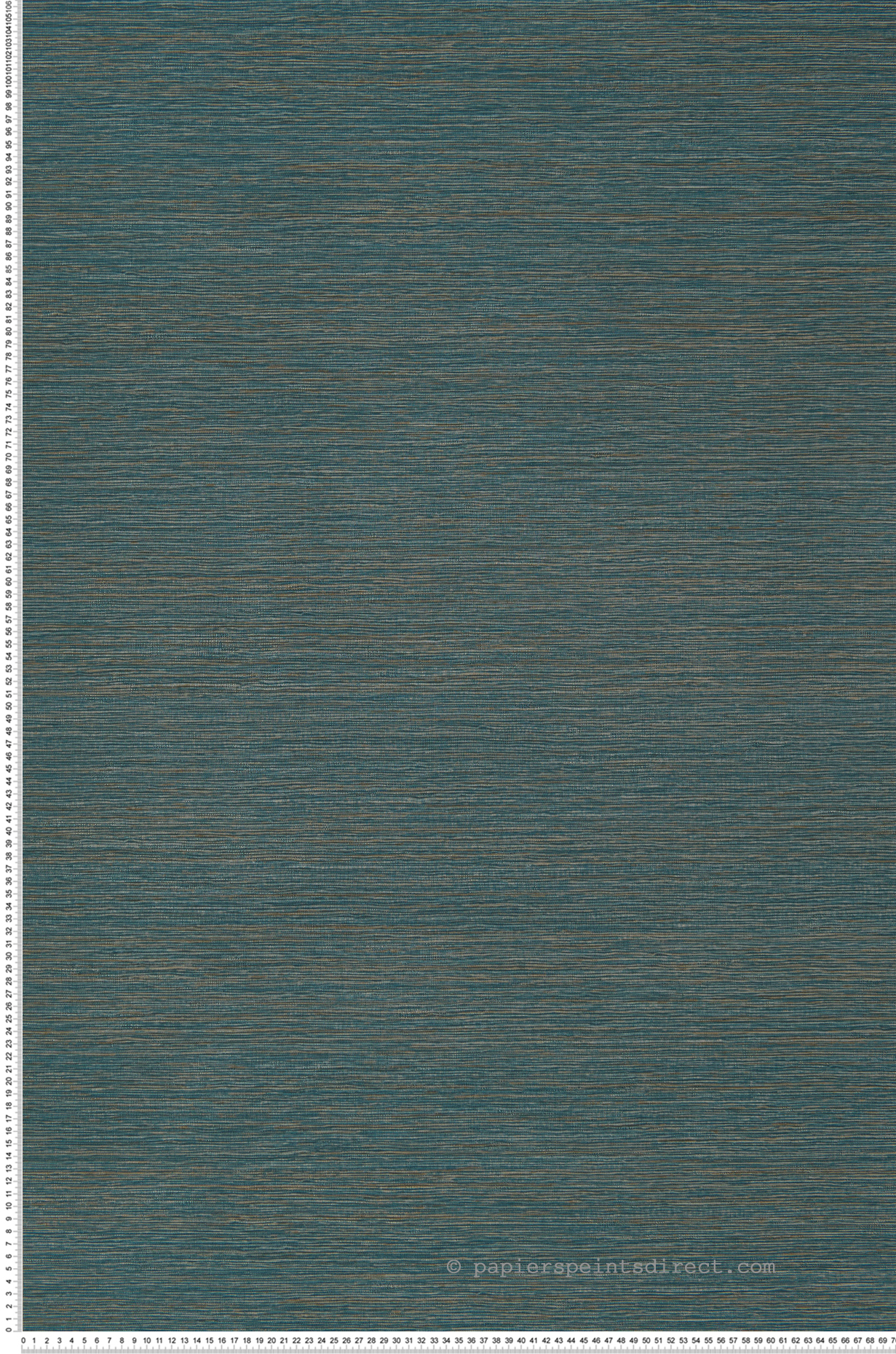 Papier peint Faux Uni Malacca bleu paon - Manille de Casamance | Réf. CAS-74642446