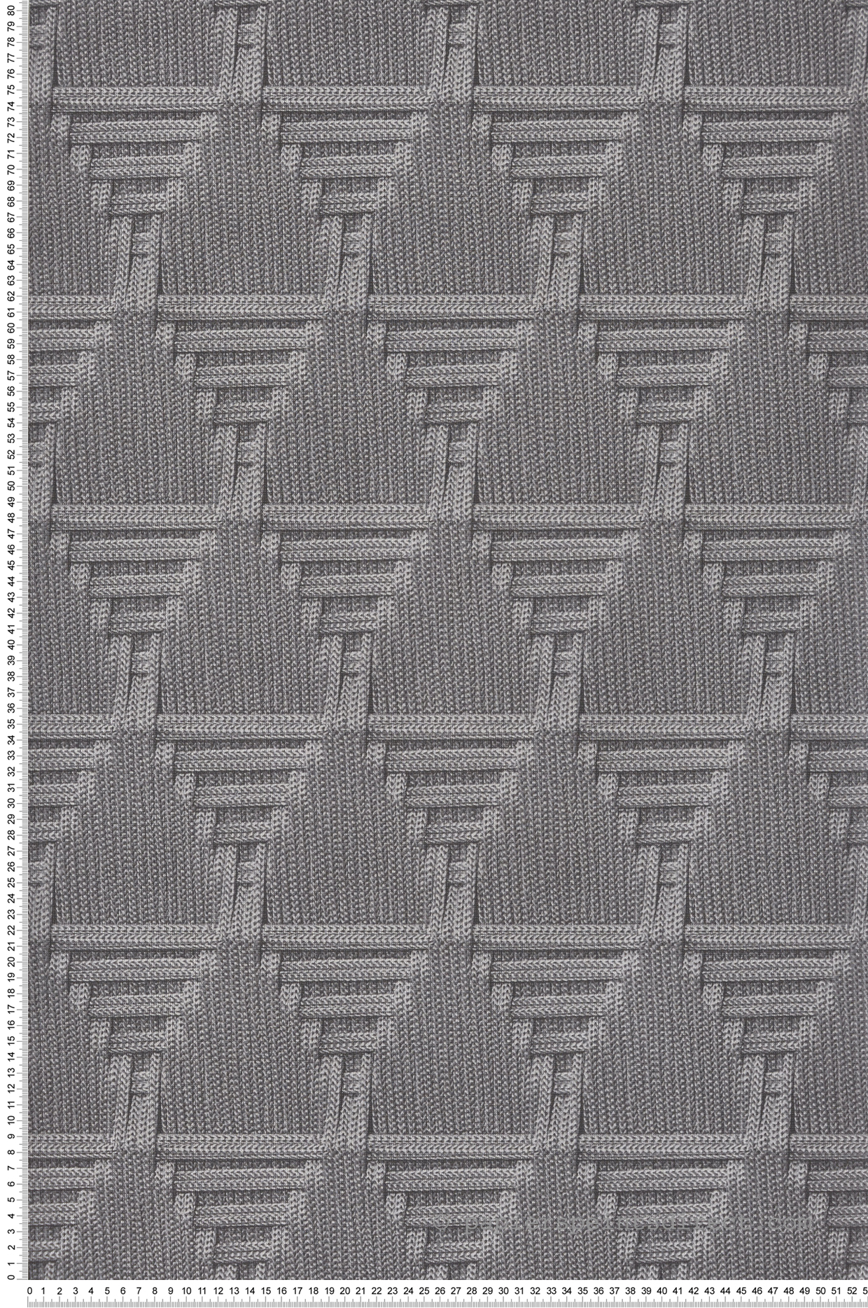 Papier Peint Maille Cordage Triangle gris foncé - Nomade d'Ugépa | Réf. UGP-M68809