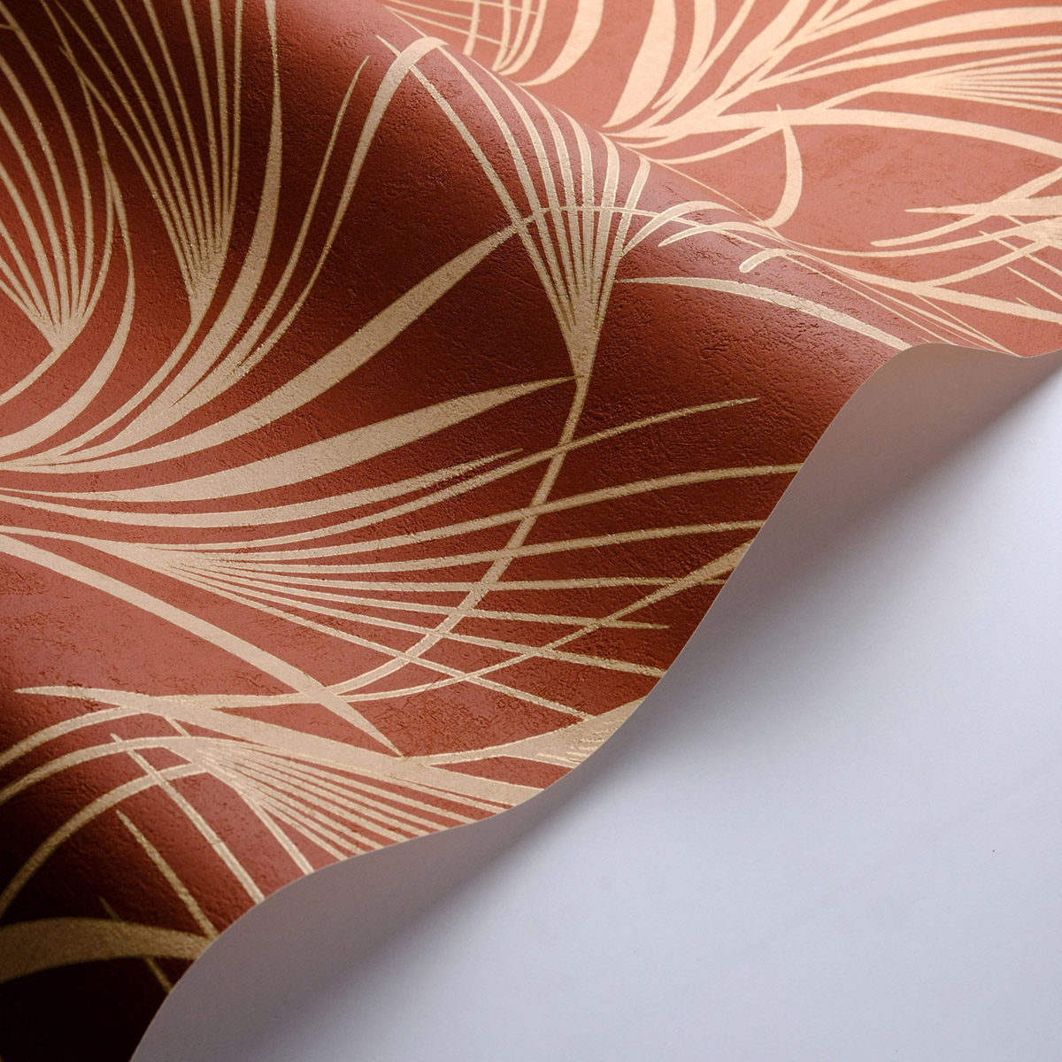 Papier peint Herbe Samarra rouille doré - Babylone de Casadéco AMB5| Réf. BBLN89728852