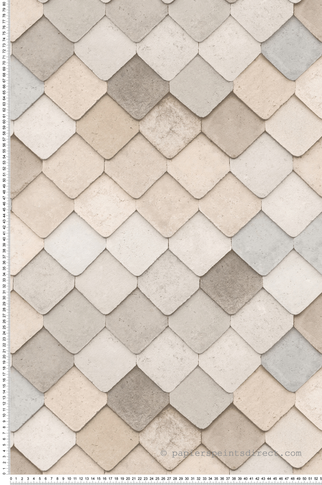Papier Peint Tuile Urbain beige - Artifice d'Ugépa | Réf. UGP-M76007