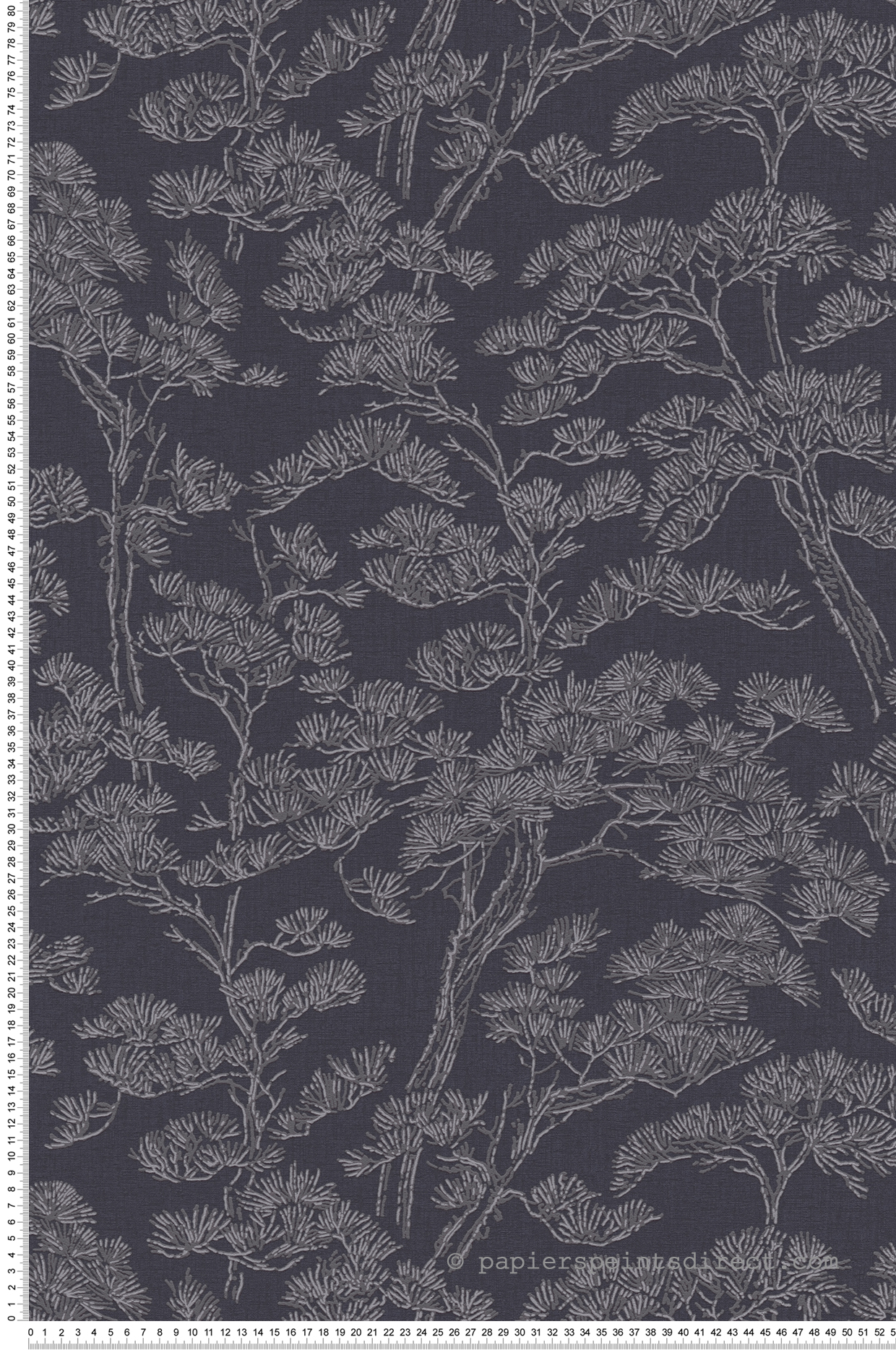 Papier peint Japonais Naturel Pins bleu nuit - Vibes & Styles d'A.S. Création | Réf. AS-790011