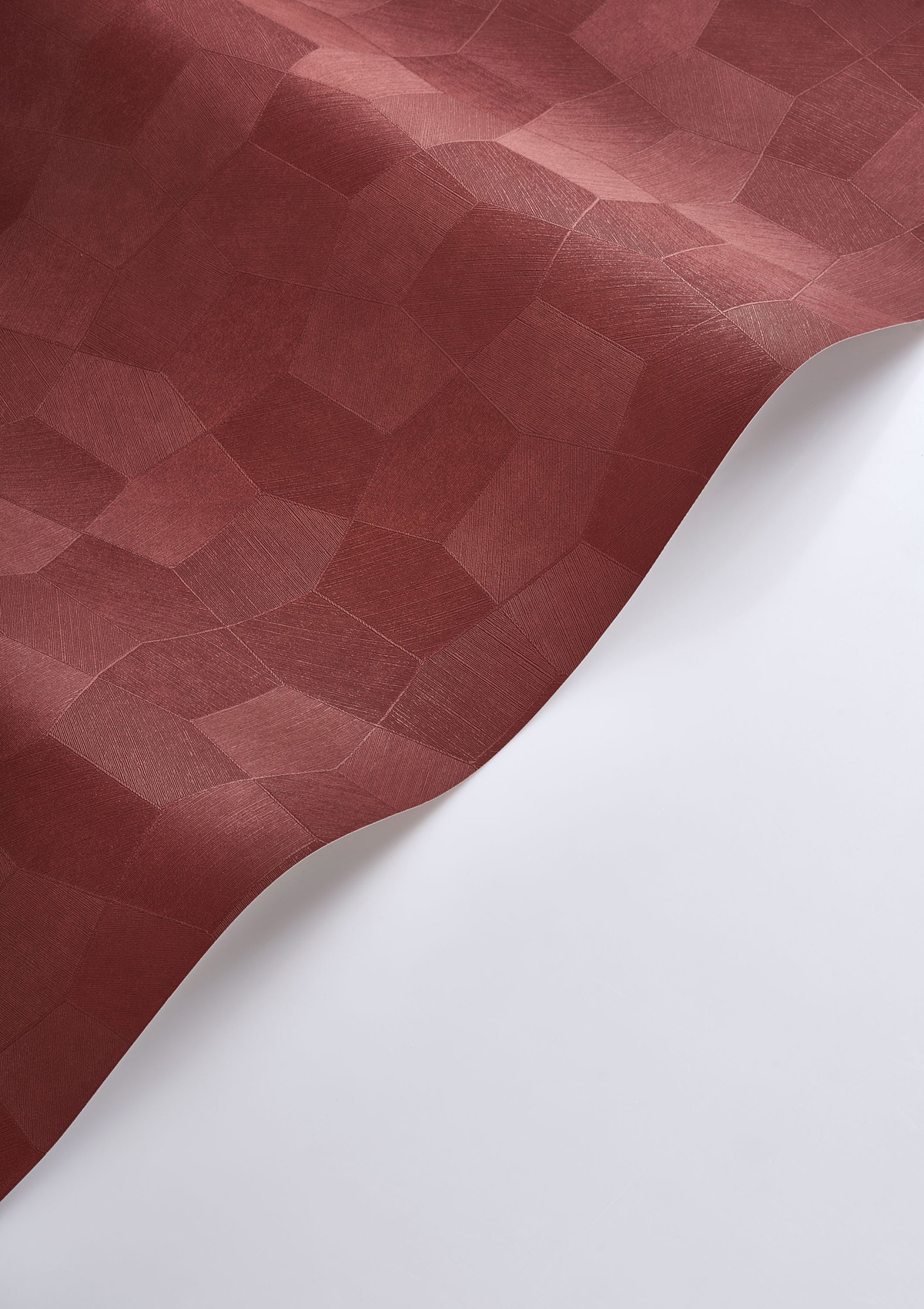 Papier peint Facettes Minérales Selene bordeaux - Solaris de Casadéco ROLL | Réf. SOLA201898888