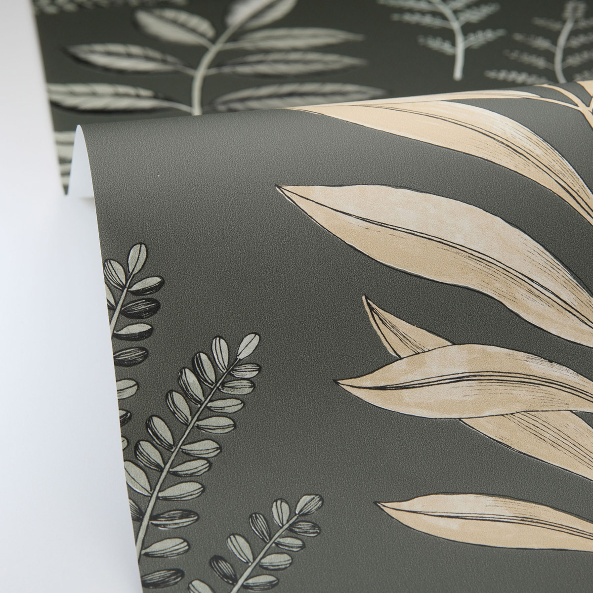 Papier peint Végétaux Florium vert anglais - Art of Botany de Casélio AMBV | Réf. AOB106667424