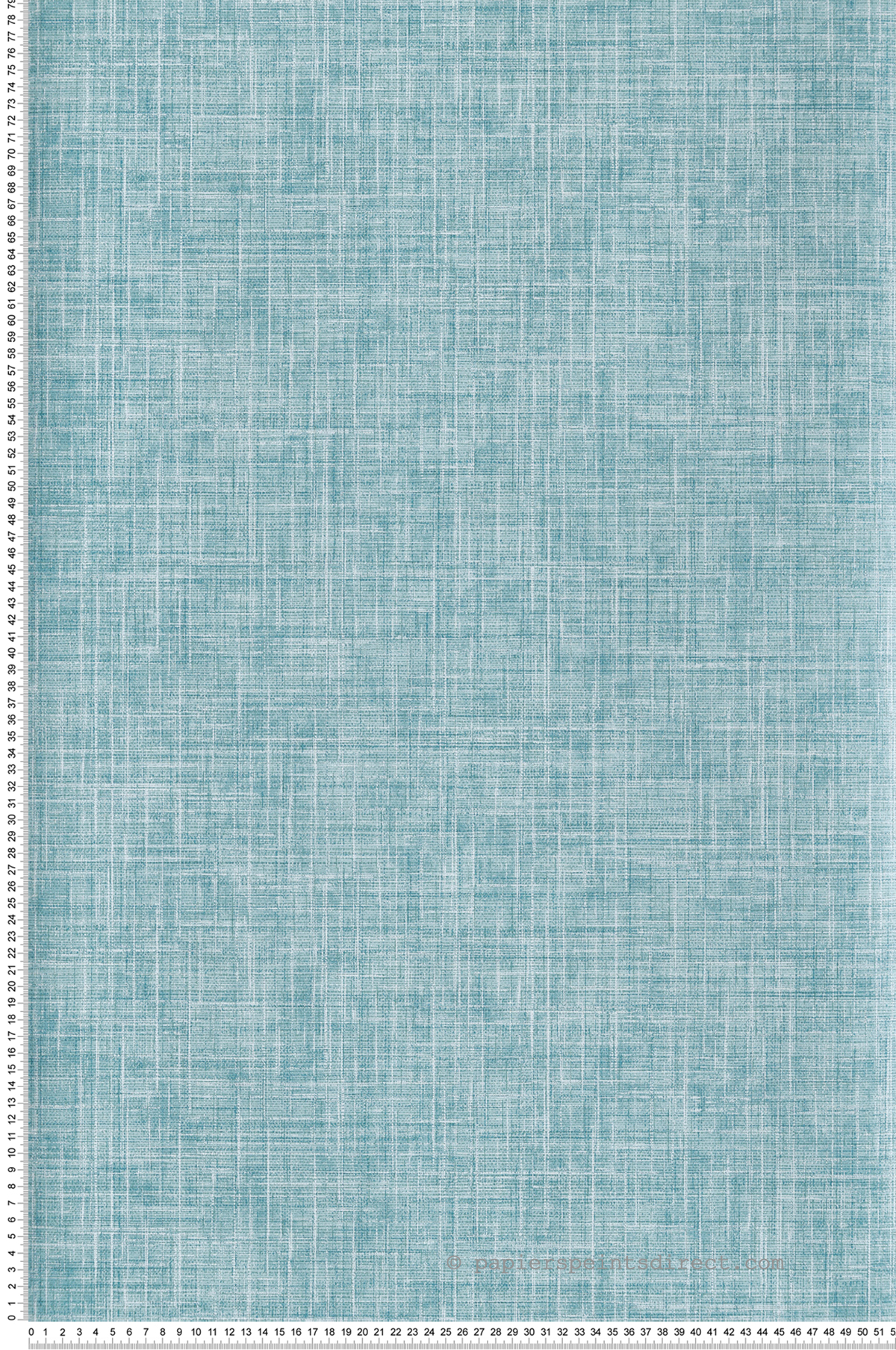 Papier peint Faux Uni Toile bleu turquoise - Happy de Lutèce | Réf. LTC-FD26352