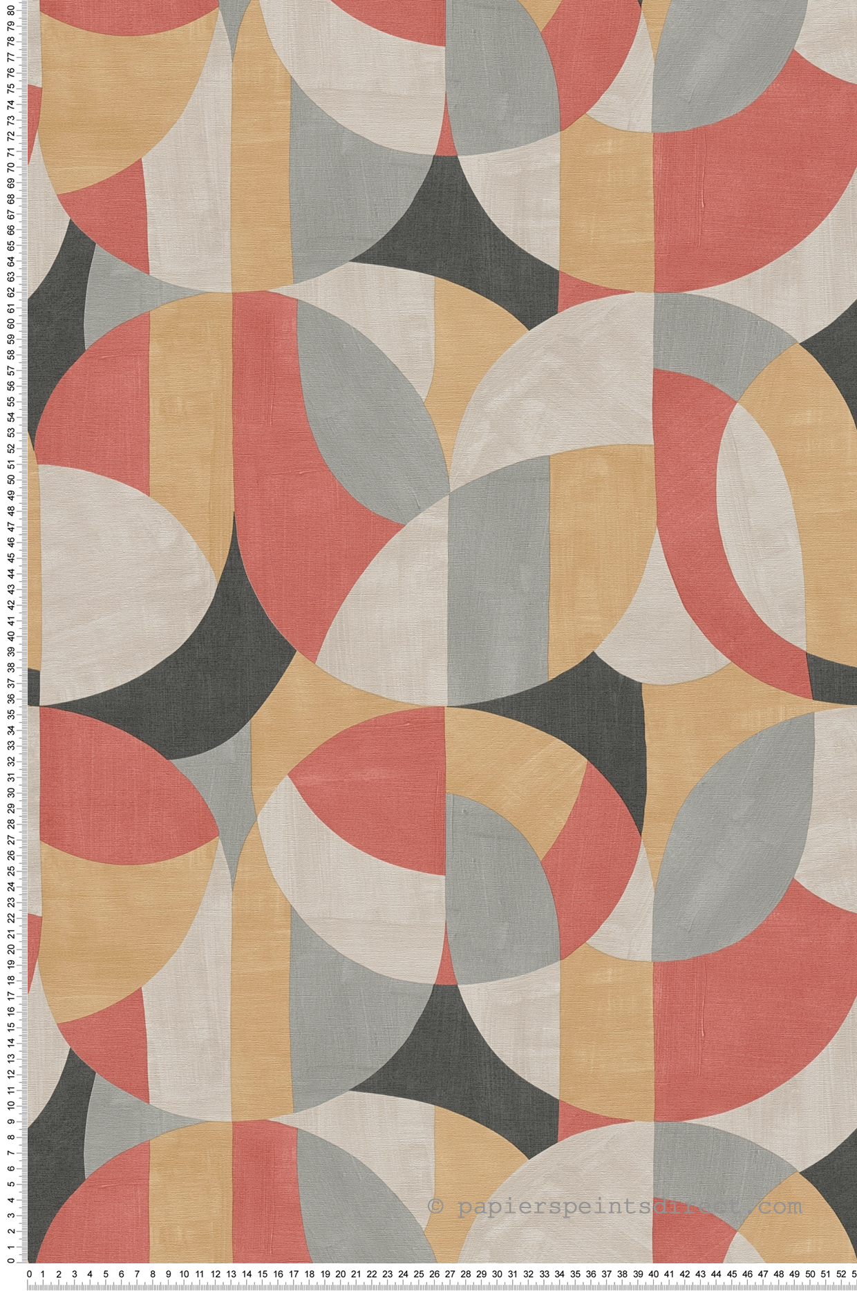 Papier peint Graphique Abstrait ocre rouge - French Affair d'A.S. Création | Réf. AS-399323