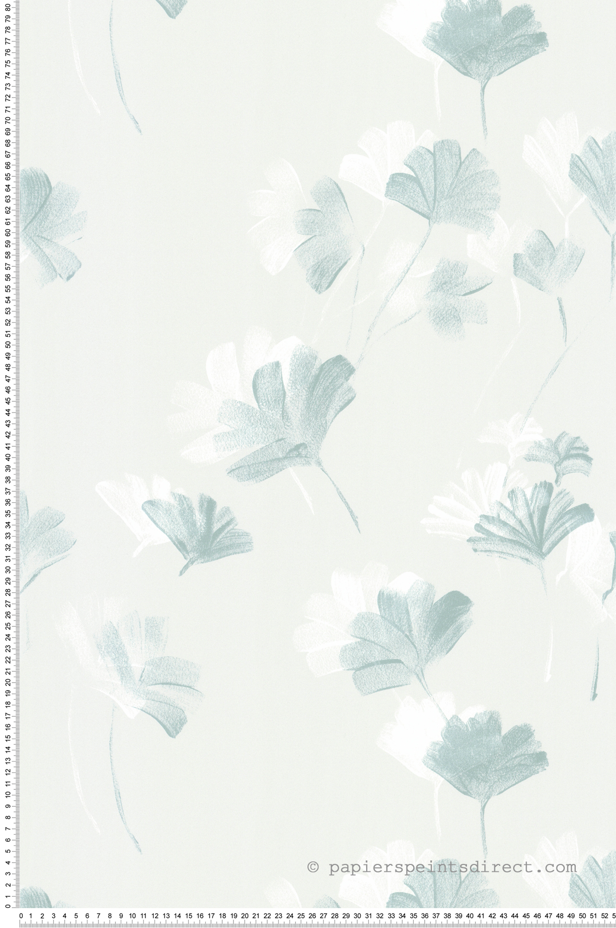 Papier peint Feuilles Ginkgo Craie céladon - Poésie de Lutèce | Réf. LTC-51253804