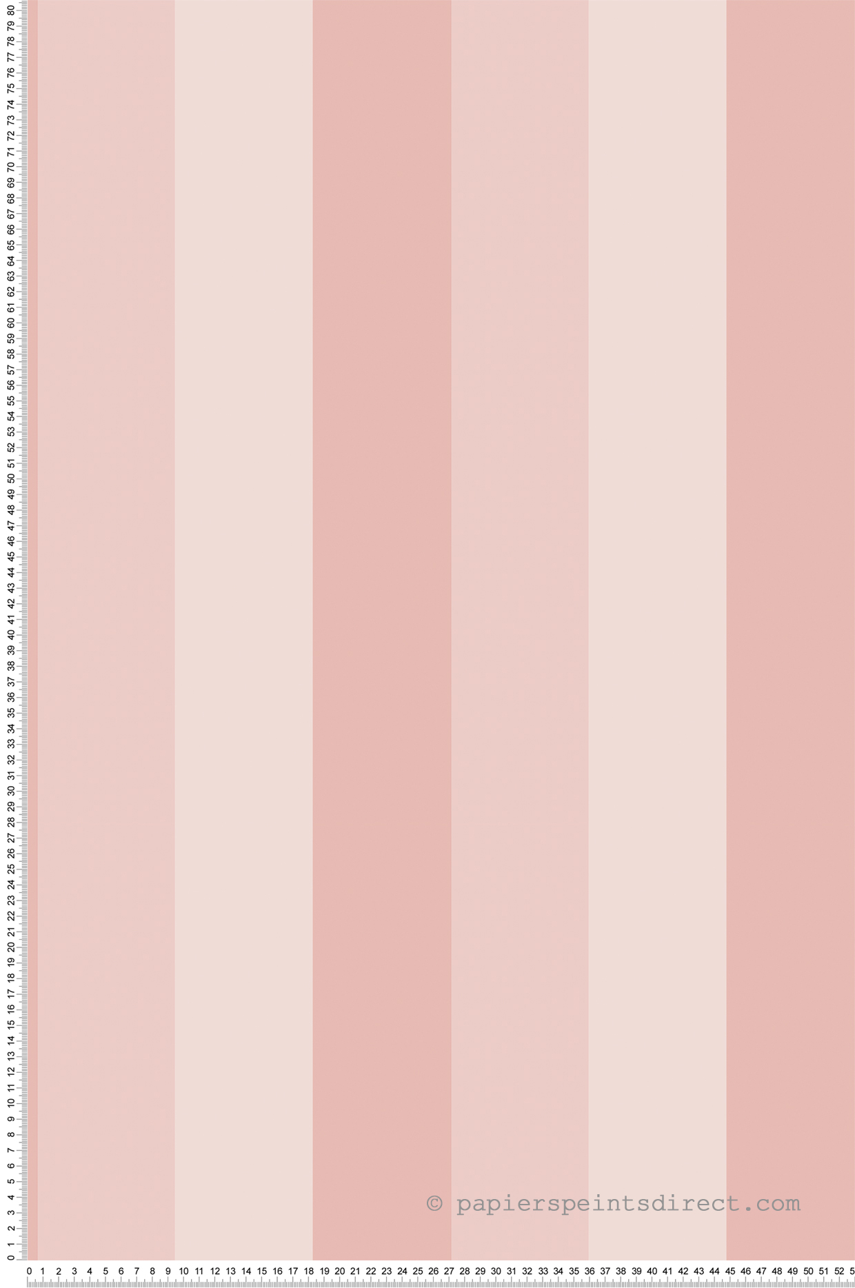 Papier peint Rayure Verticale multi rose - Jardin Secret de Lutèce | Réf. LTC-G78520