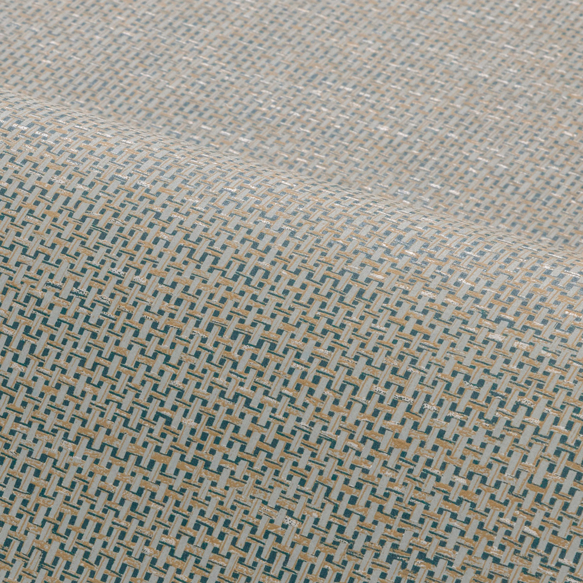 Papier peint Effet Toile Tissée Vannora céladon - Tressora de Casamance | Réf. CAS-76922140