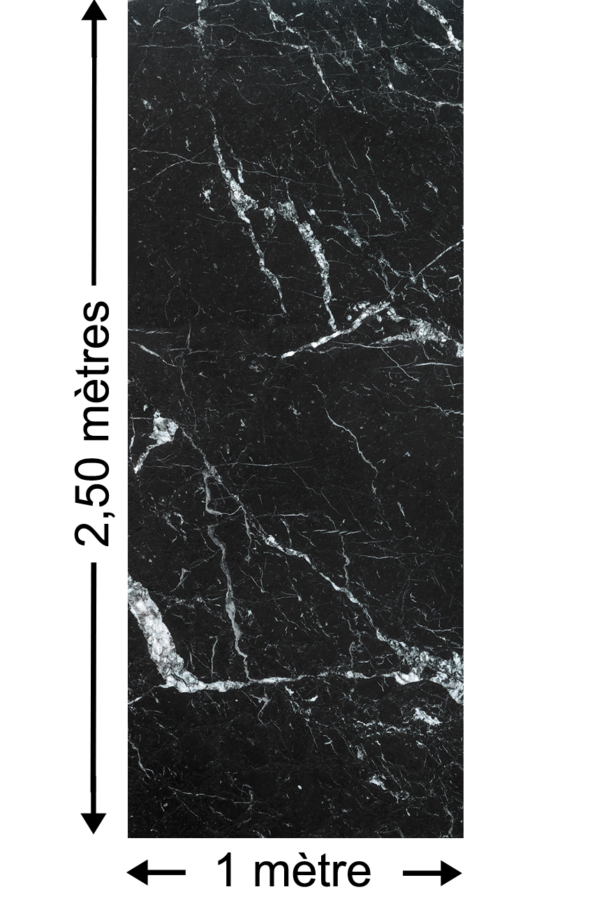 Papier peint marbre Marble Nero Panel - Papier peint lé unique Komar