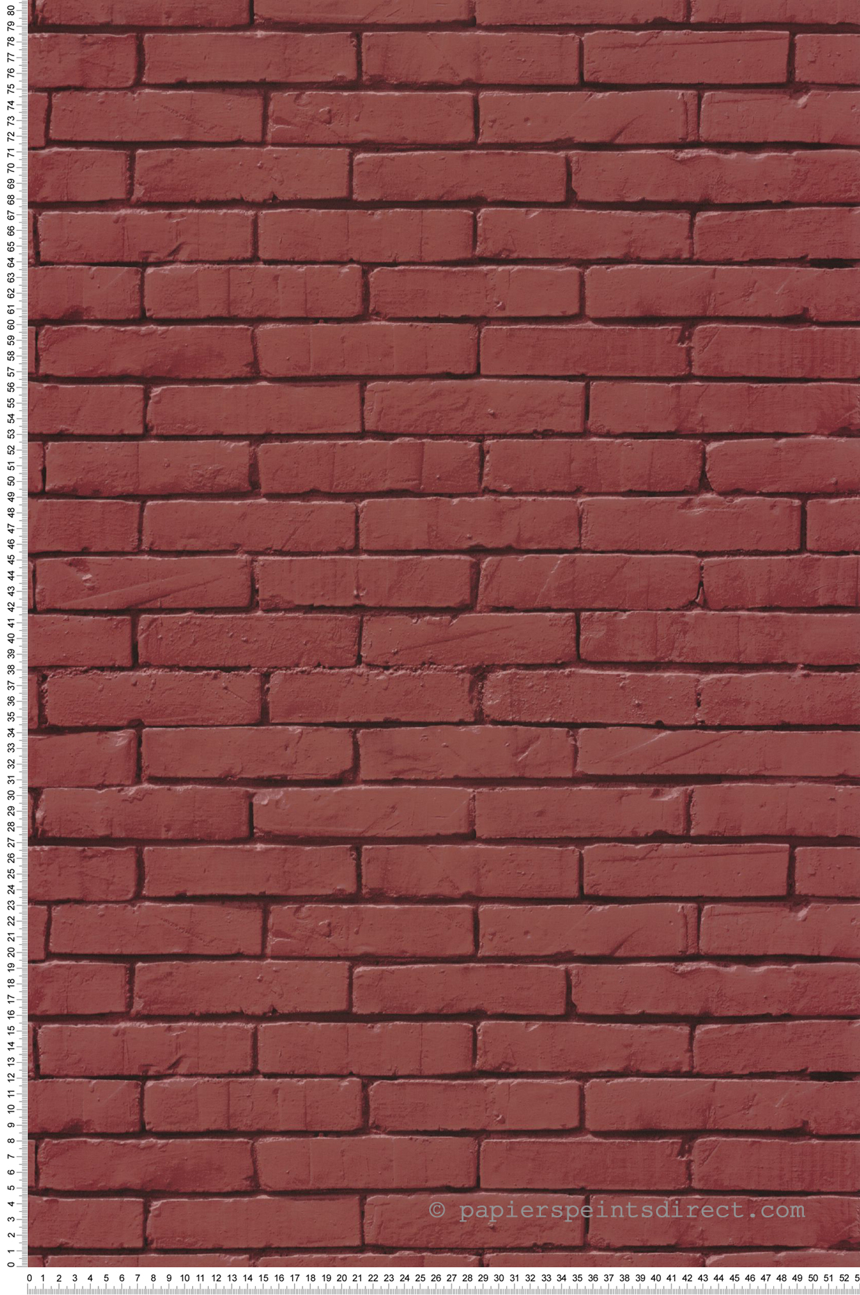 Papier peint Brique Be Free bordeaux - Young & Free de Casélio | Réf. YNF103298054