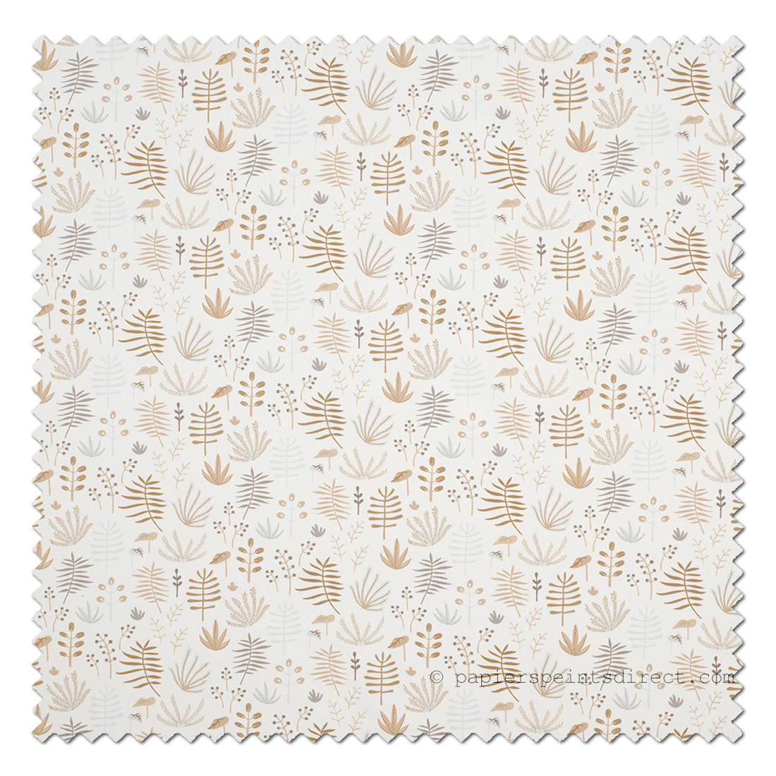 Tissu enfant Jungle All over bleu beige - Happy Dreams de Casadéco | Réf. HPDM83401228