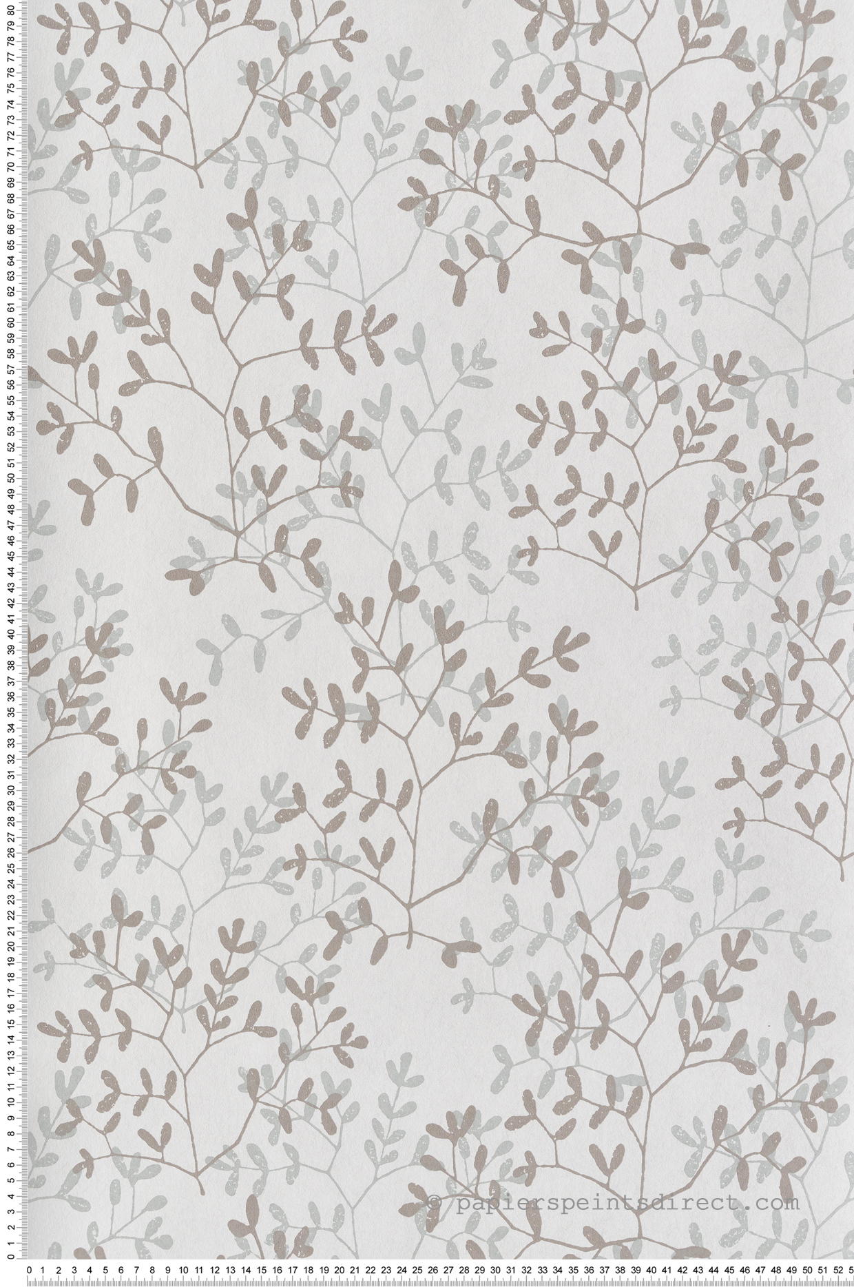 Papier peint Feuillage Délicat taupe - Esterel de Montecolino | Réf. MC-AN28250