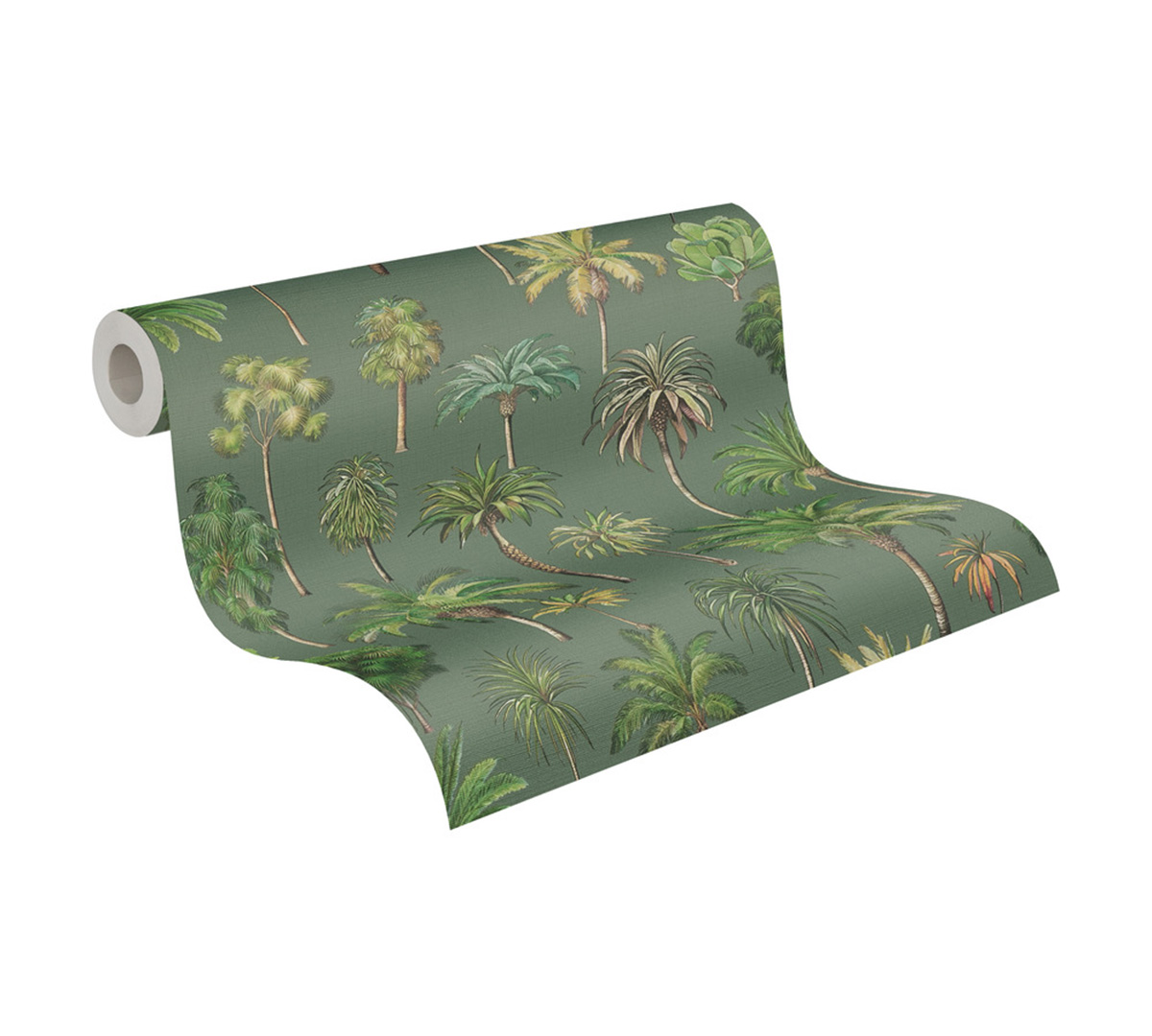 Papier peint Palmier Oasis vert sauge - Pintwalls 3 d'A.S. Création ROLL | Réf. AS-791712