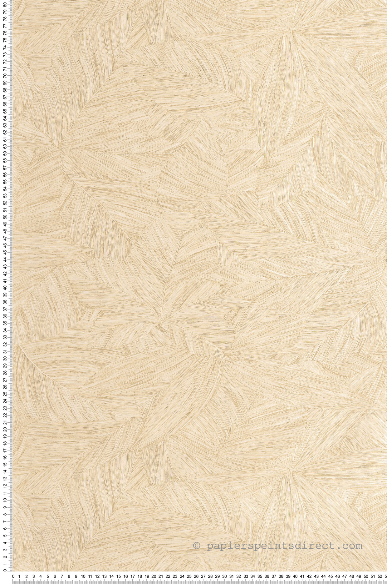 Papier peint Feuille Liège Archipel beige - Borneo de Casélio | Réf. BORN106511010