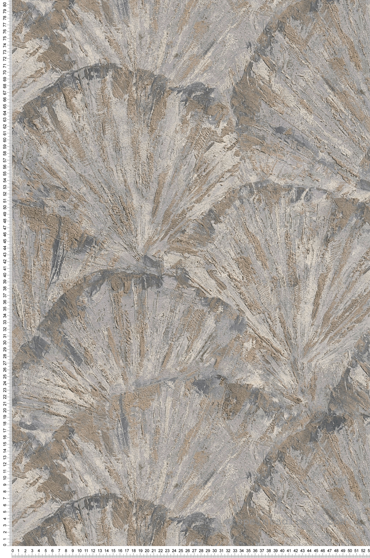 Papier peint Palme Éventail ficelle gris ombre - Metropolitan Stories 4 Hot Spots d'A.S. Création | Réf. AS-781981