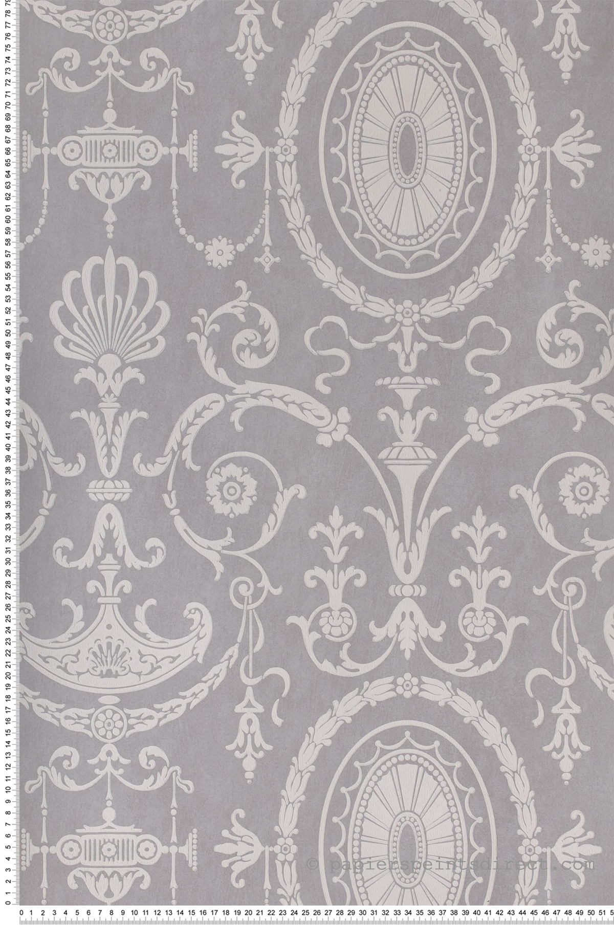 Pall Mall gris fer - Papier peint London Wallpapers IV de Little Greene