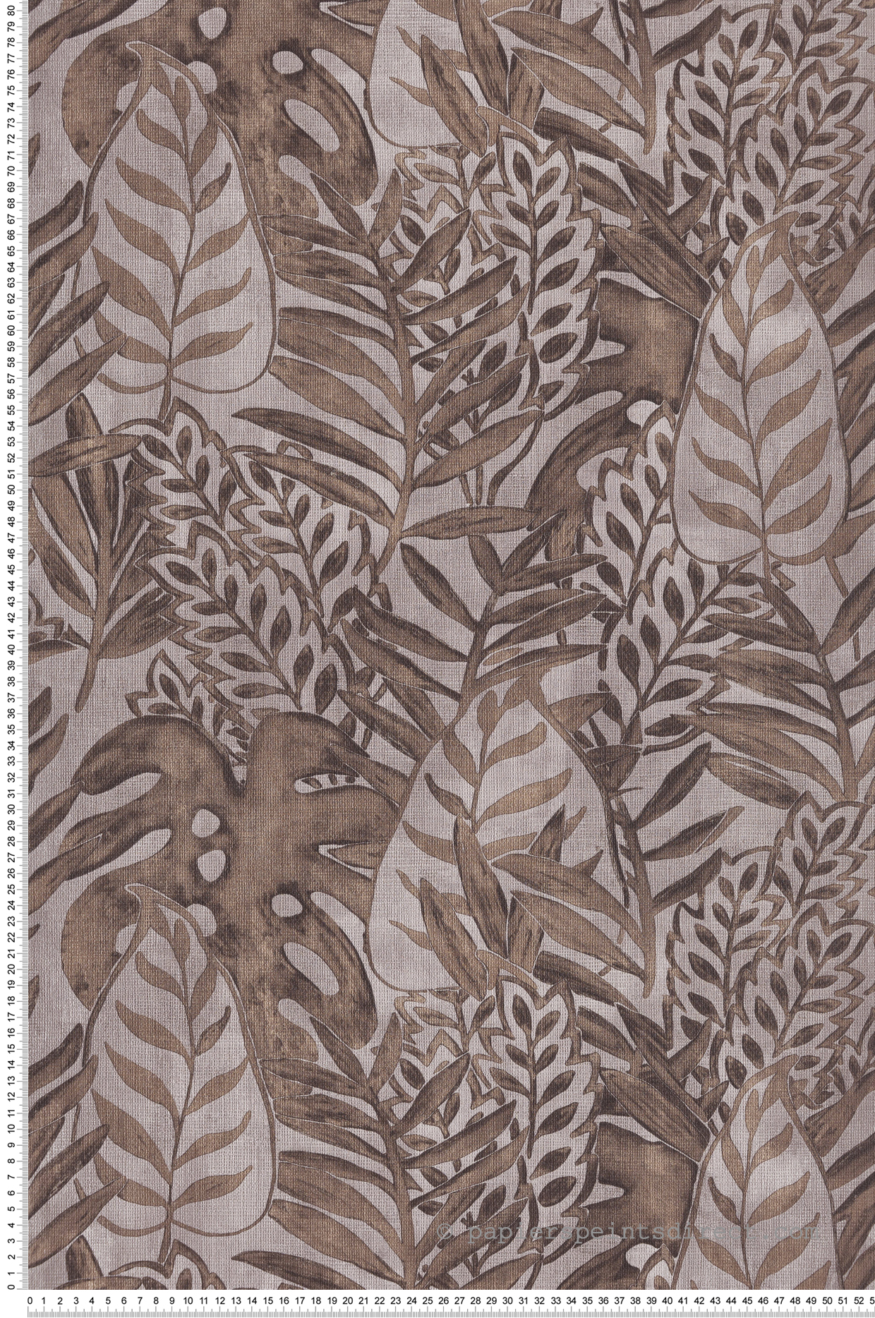 Papier peint Feuillage gris marron - Maori de Montecolino | Réf. MC-TA25062