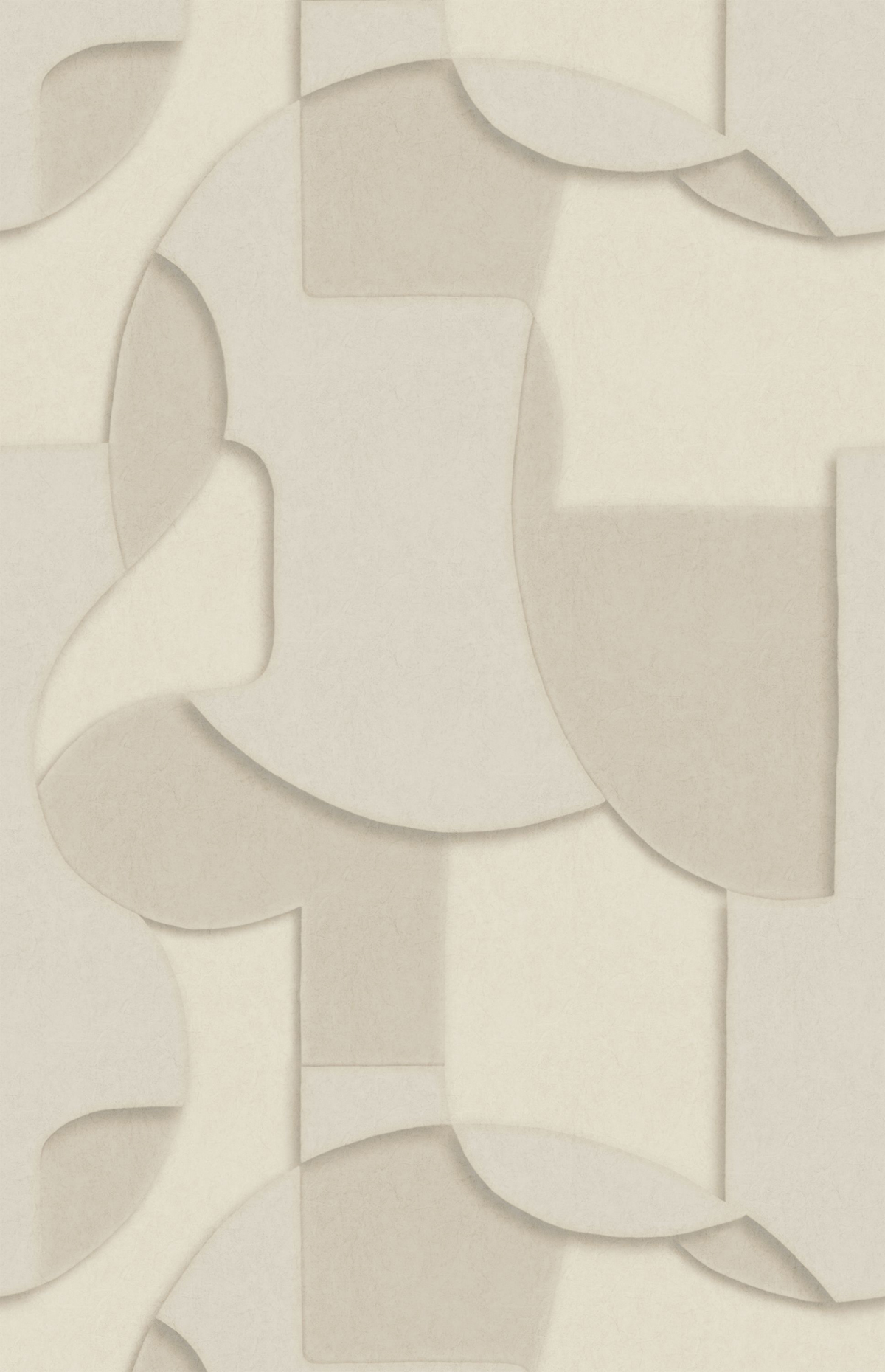 Papier peint panoramique Trompe l'oeil Toosoft L beige lin 200x310 - Wonderwalls de Casadéco | Réf. WDWS89081104