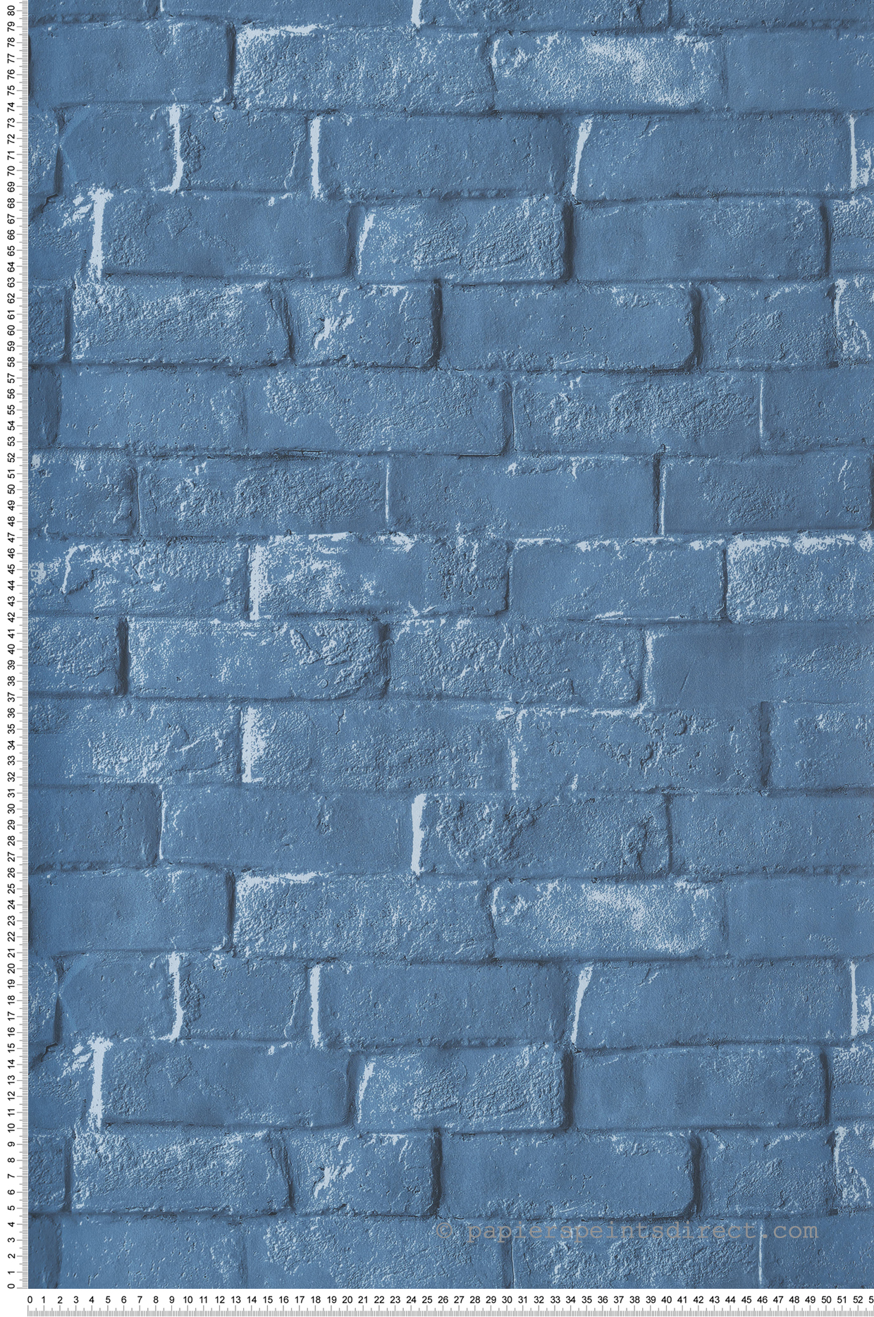 Papier peint Brique Industrielle bleu - Pop d'Ugépa | Réf. UGP-L90501