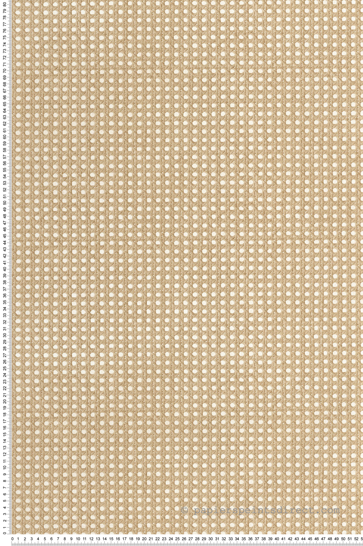 Papier peint Cannage Rotin Tissé beige paille - Matières de Casélio | Réf. MMT106021000