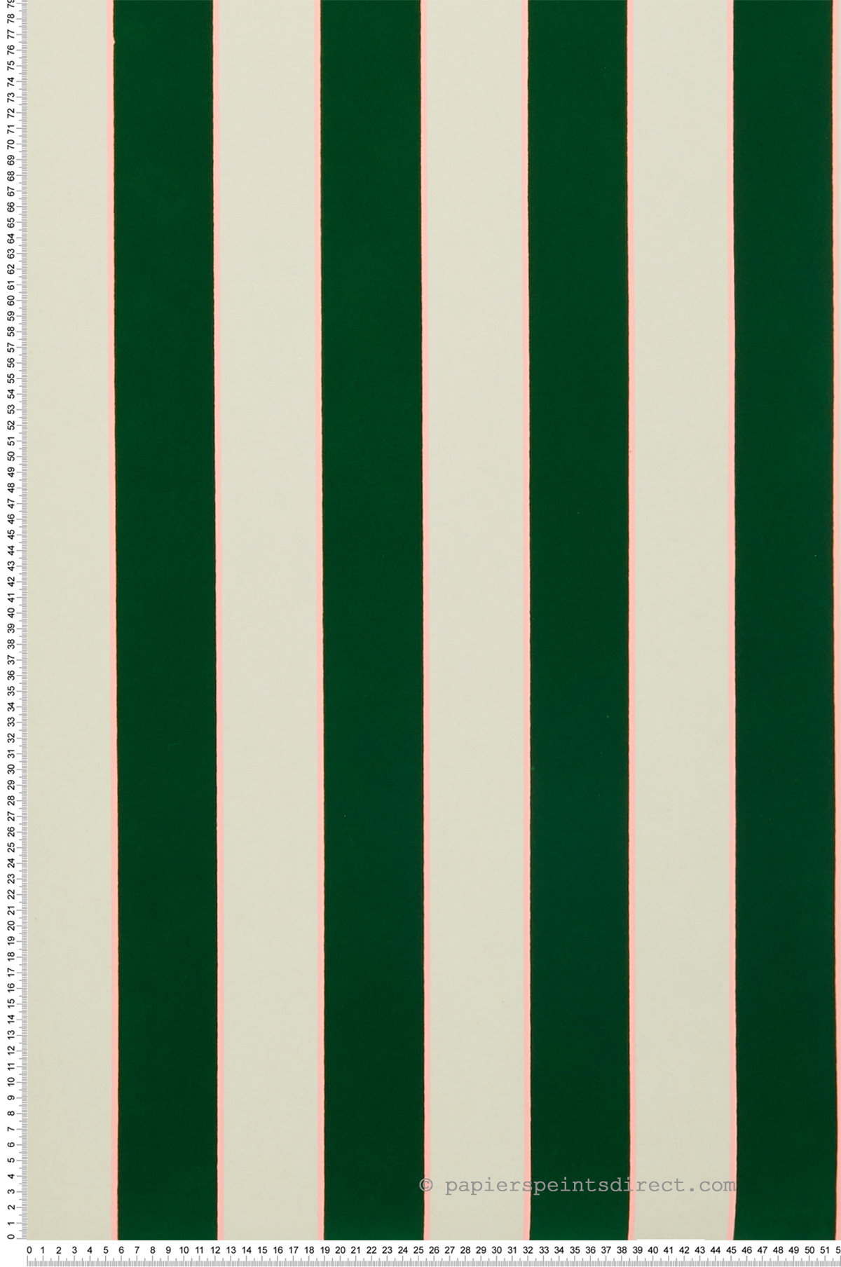 Papier peint Rayure Velours vert rose - Regency Stripe d'Osborne & Little | Réf. OSB-W7780-02